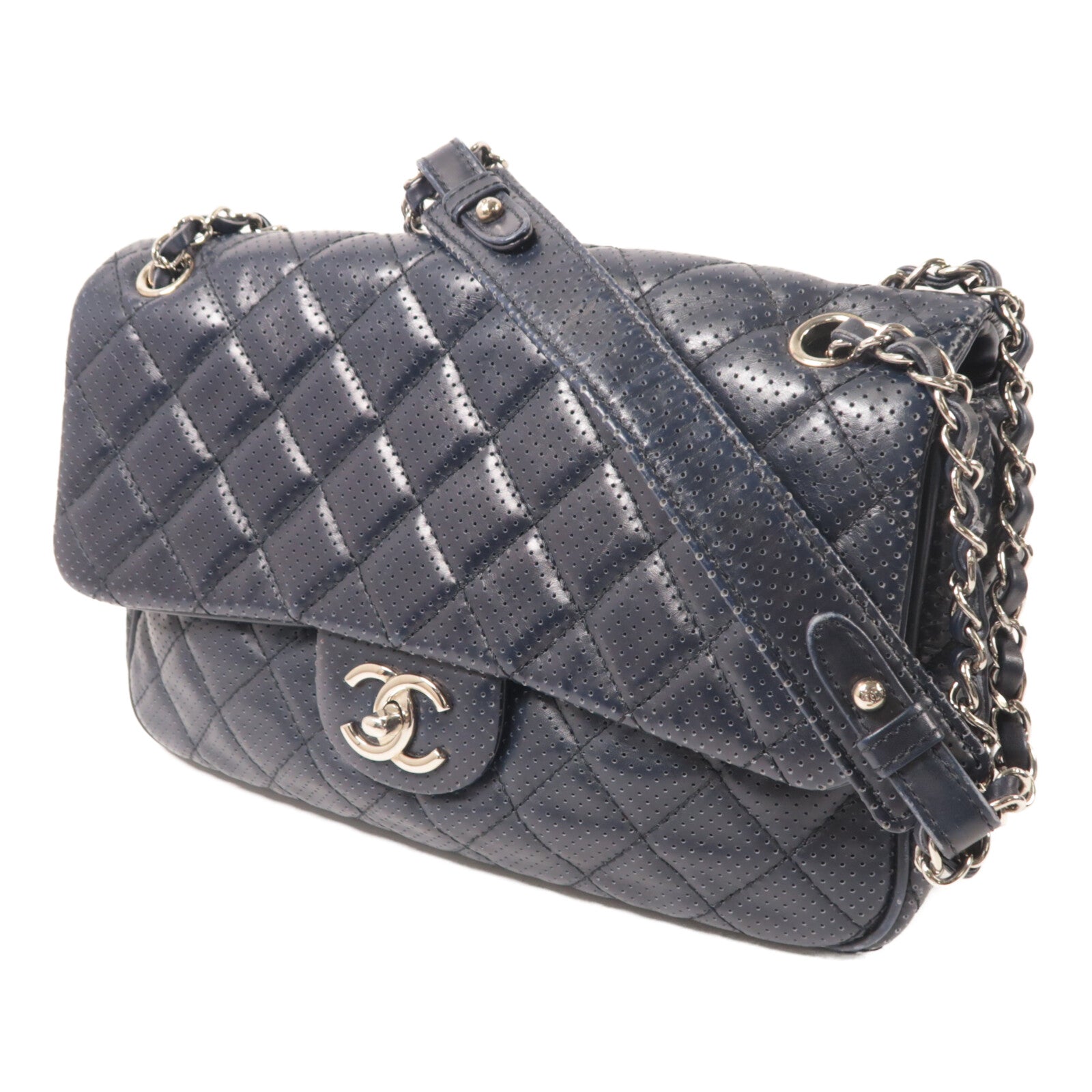CHANEL 牛皮皮革Chain Shoulder鏈帶肩背袋