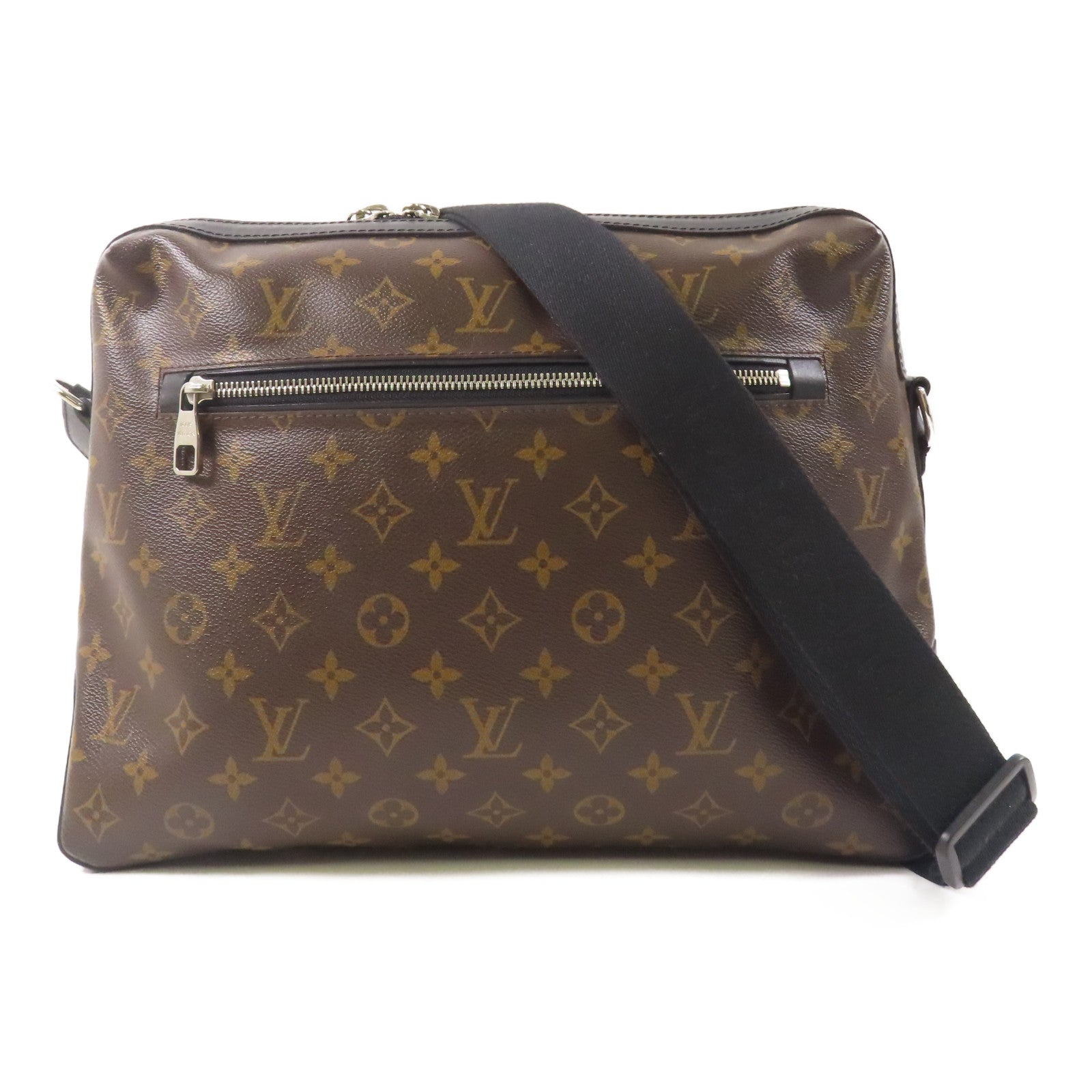 LOUIS VUITTON Monogram Macassar Torres銀扣肩背袋