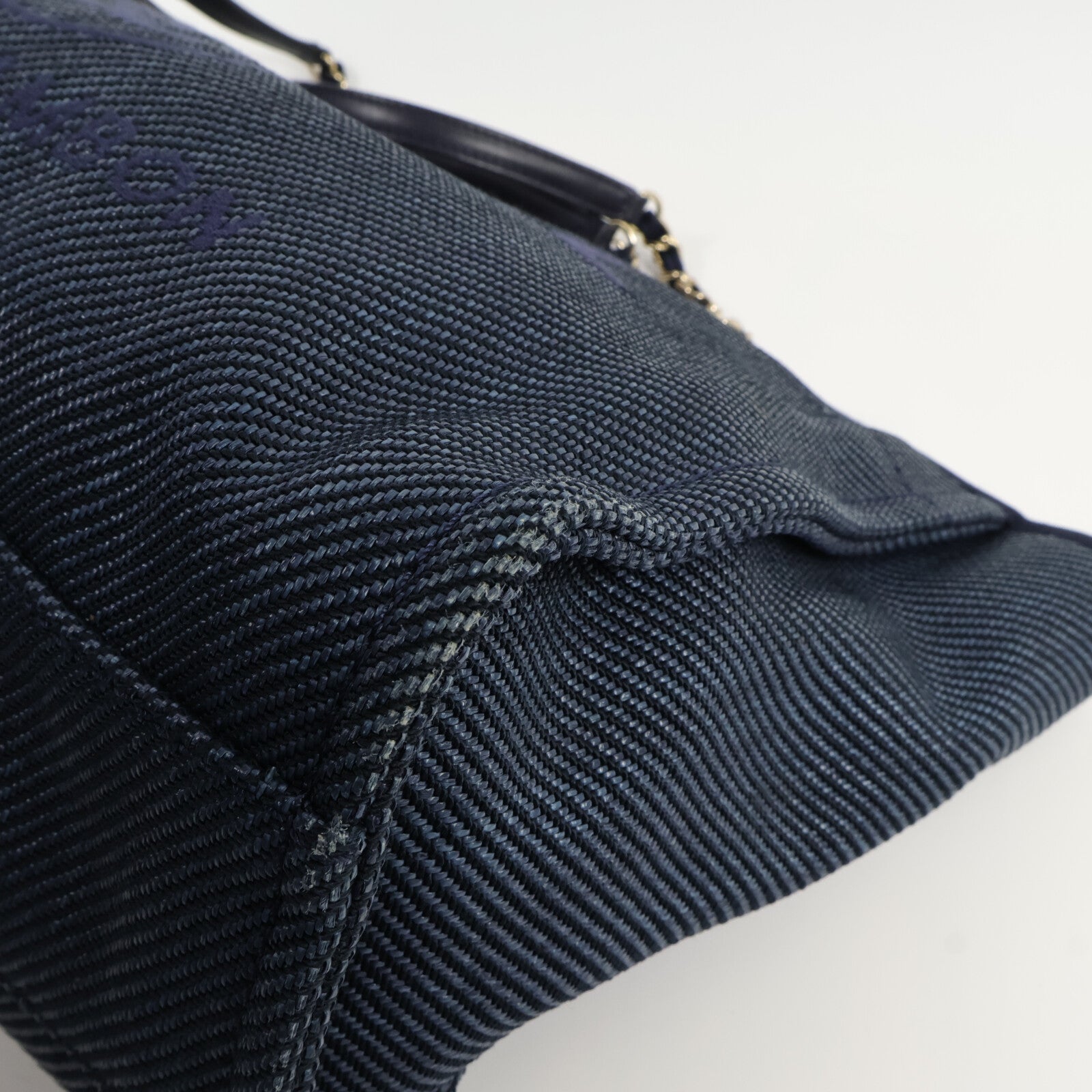 CHANEL 牛仔布Deauville Tote手挽袋