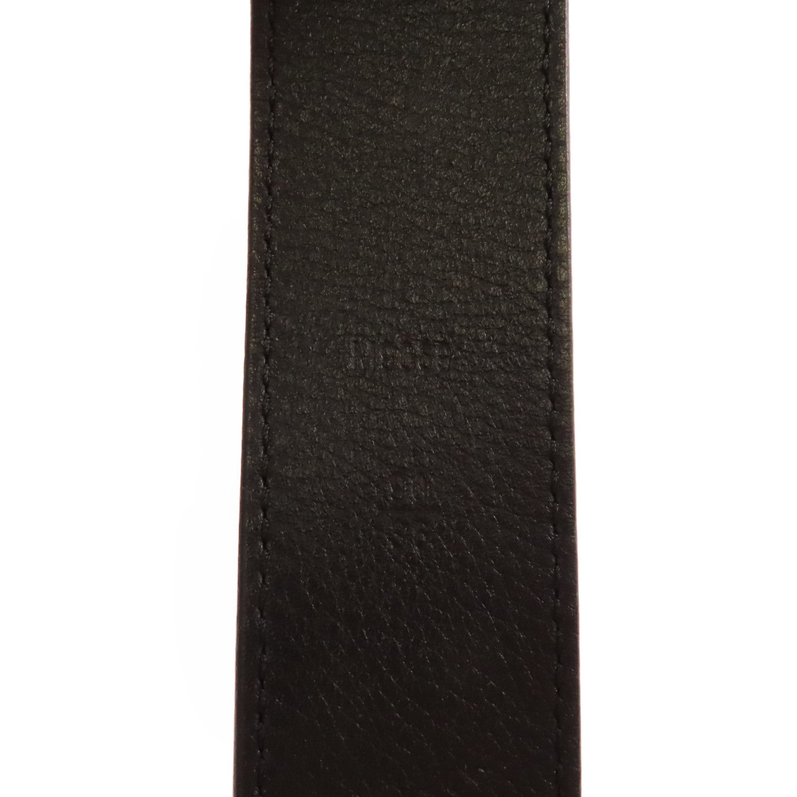 LOUIS VUITTON 【激減優惠】皮革Leather Belt銀扣皮帶啡色/黑色