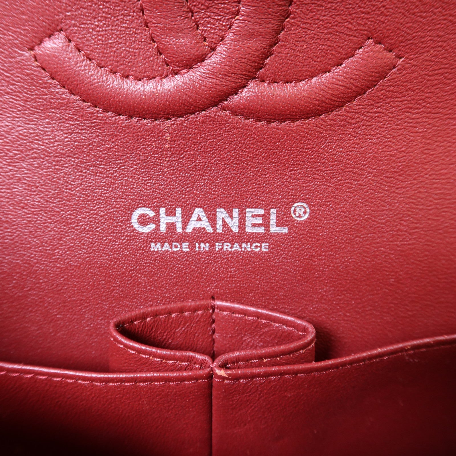 CHANEL 牛皮皮革Classic 25銀扣鏈帶肩背袋