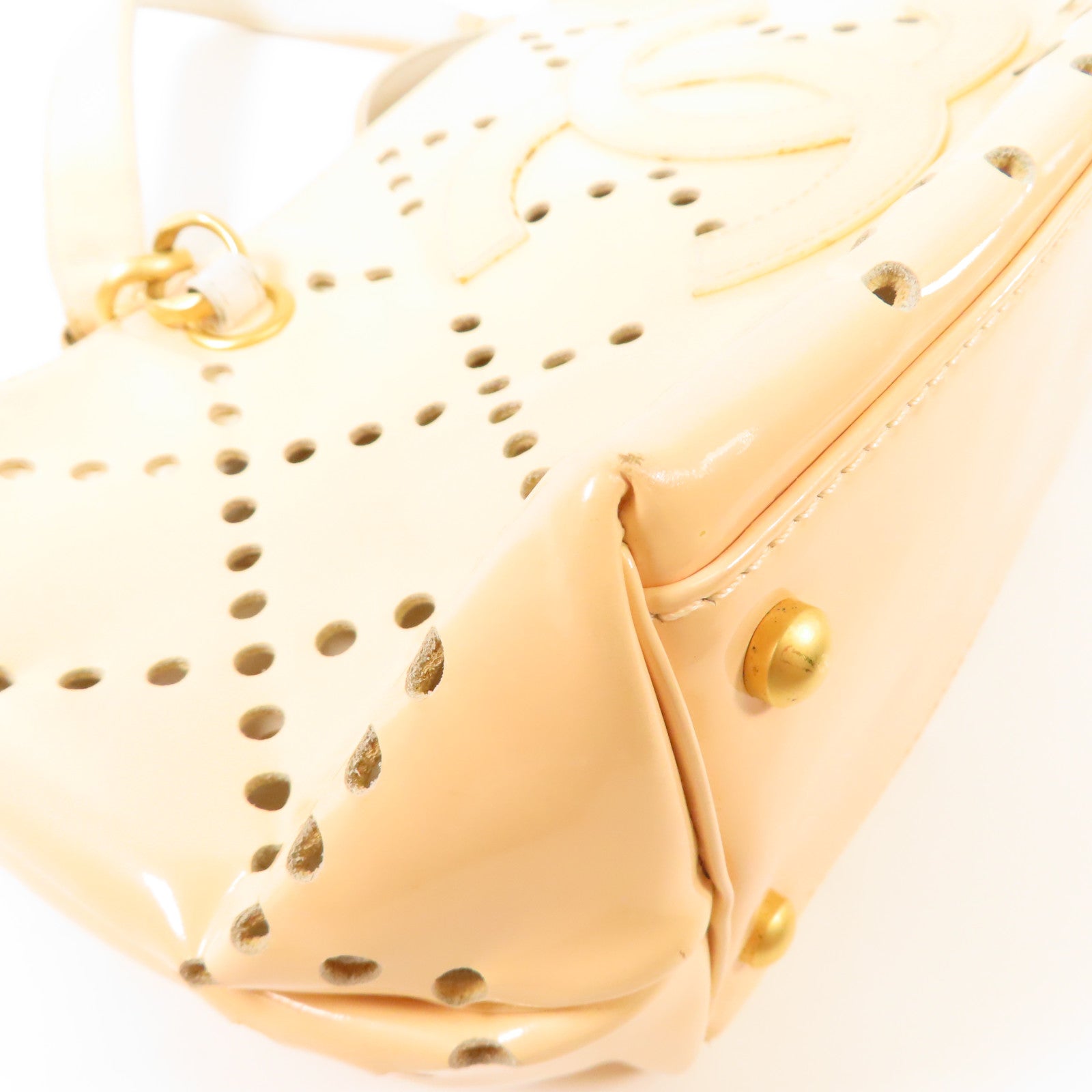 CHANEL PVC Hand Bag金扣手挽袋