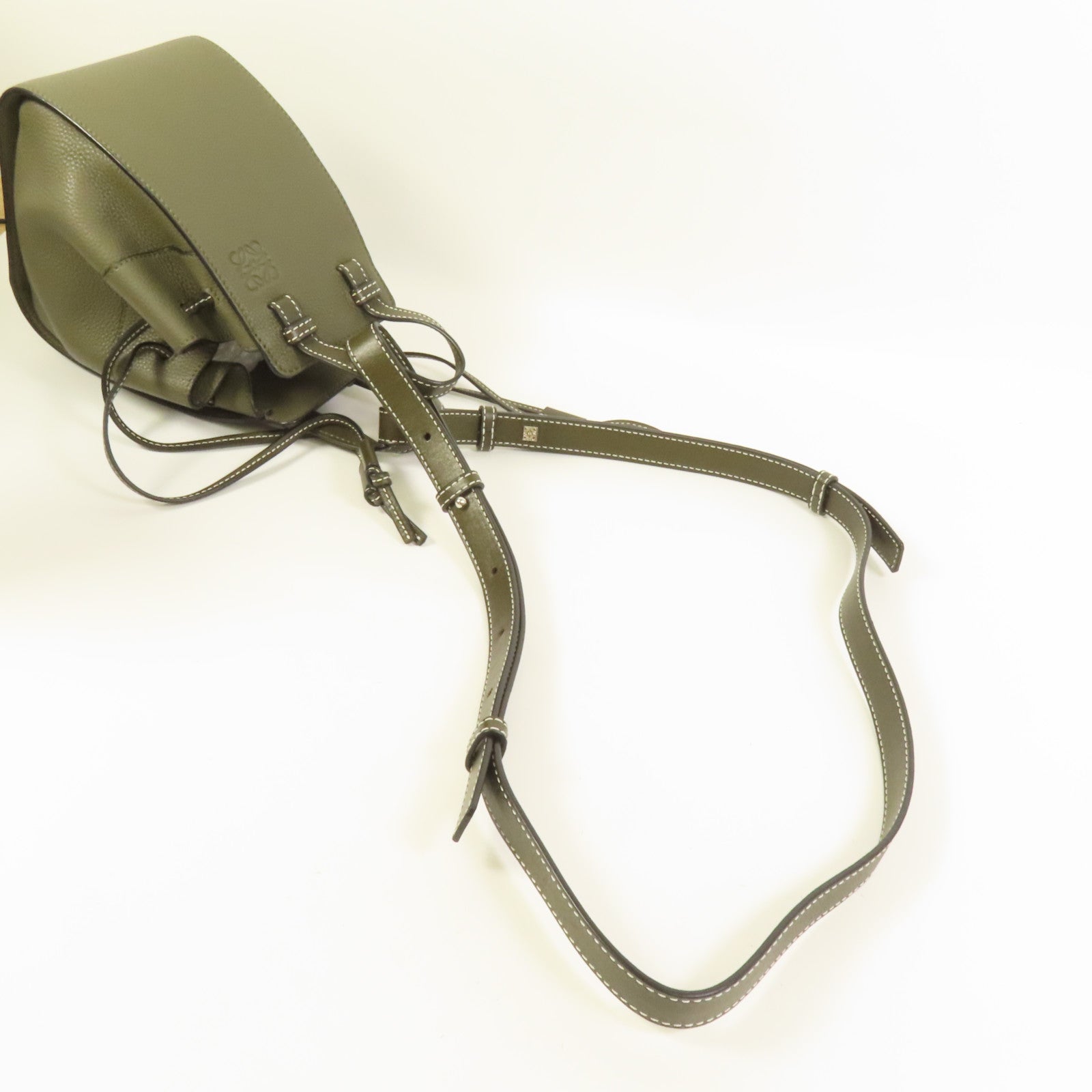 LOEWE 牛皮皮革Hammock Mini手挽肩背兩用袋
