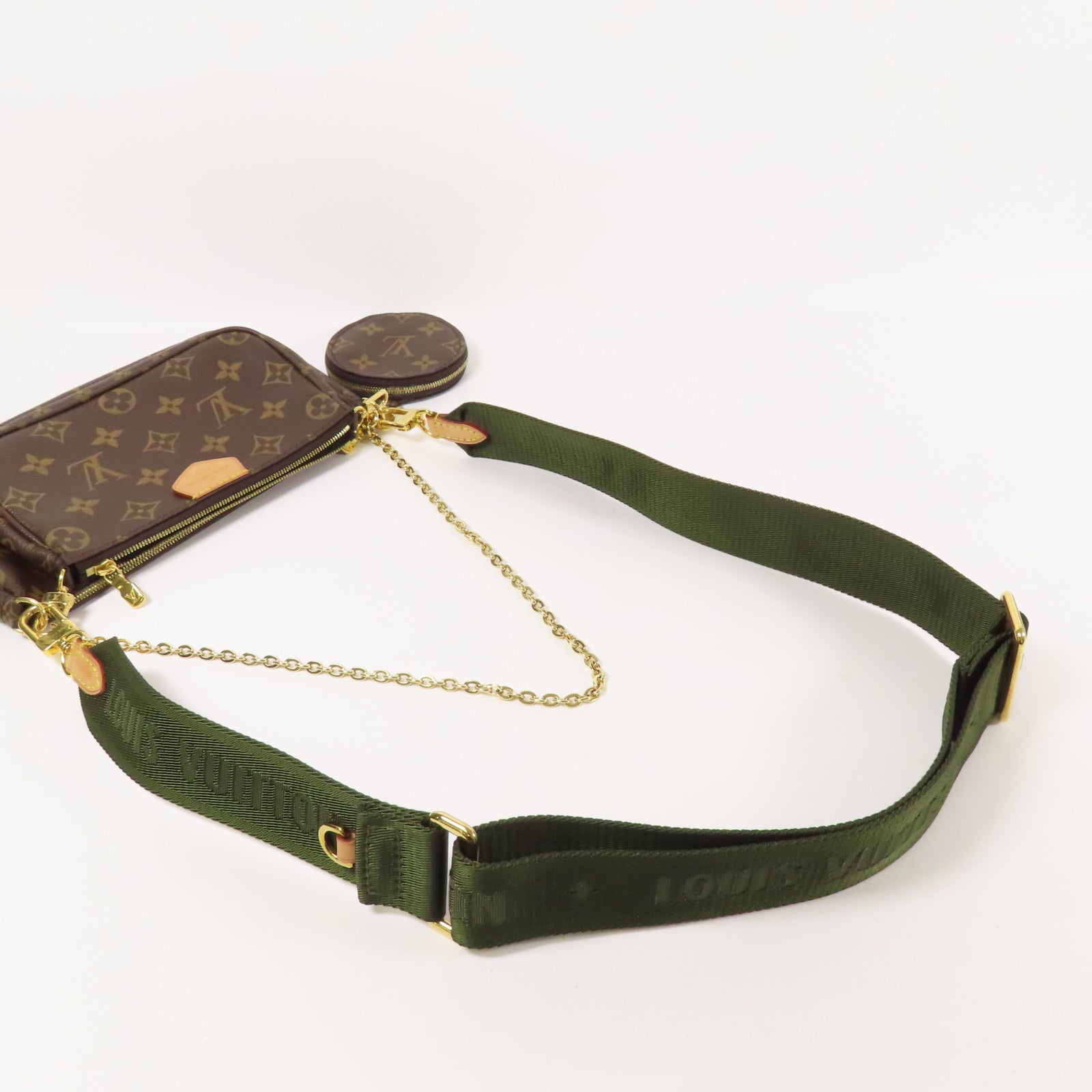 LOUIS VUITTON Monogram Multi Pochette Accessoires Bag金扣手挽肩背兩用袋
