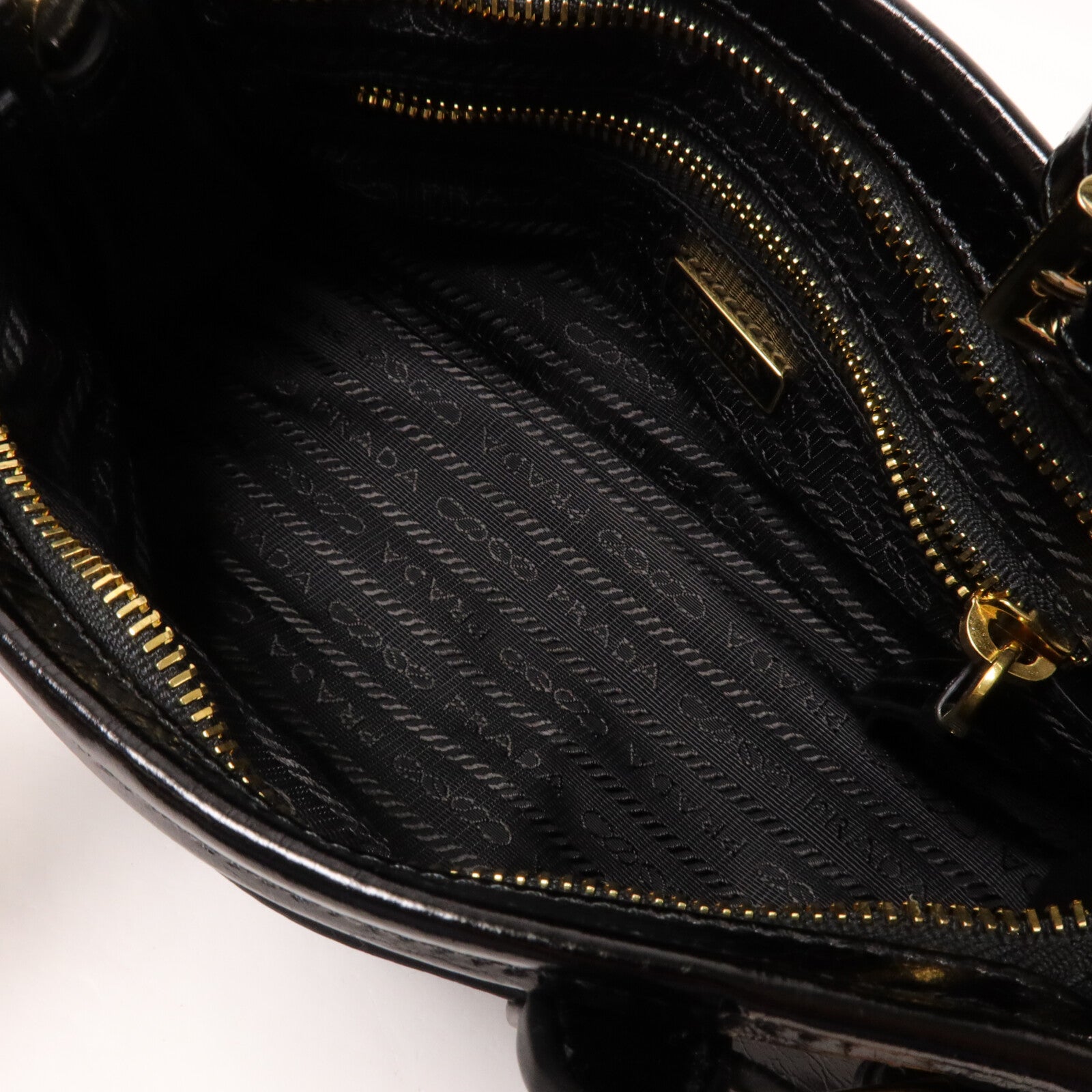 PRADA 牛皮皮革Bonnie Mini手挽肩背兩用袋