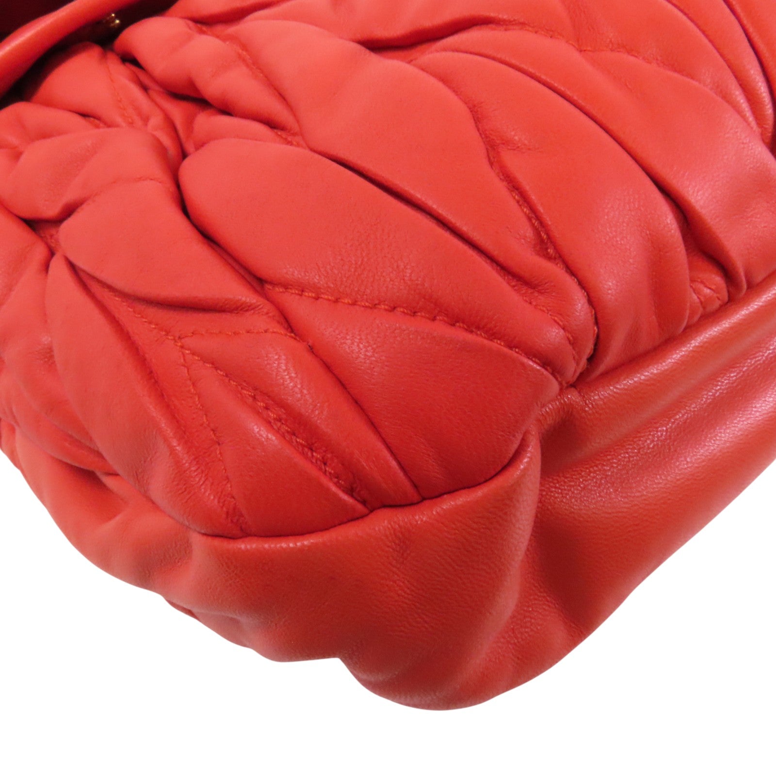 Miu Miu 牛皮皮革2Way Shoulder Bag金扣手挽肩背兩用袋