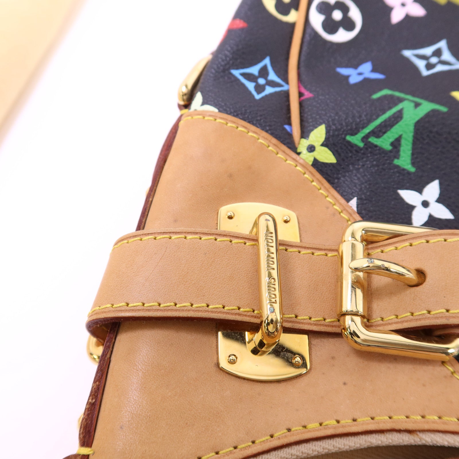 LOUIS VUITTON Monogram Multicolore Greta金扣肩背袋
