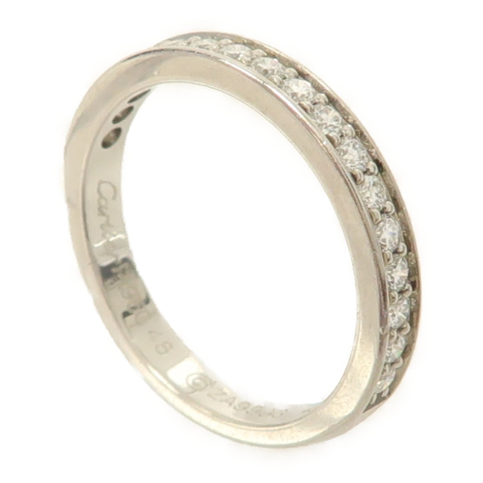 CARTIER PT950鉑金Etincelle De Cartier Ring戒指US#4.5銀色