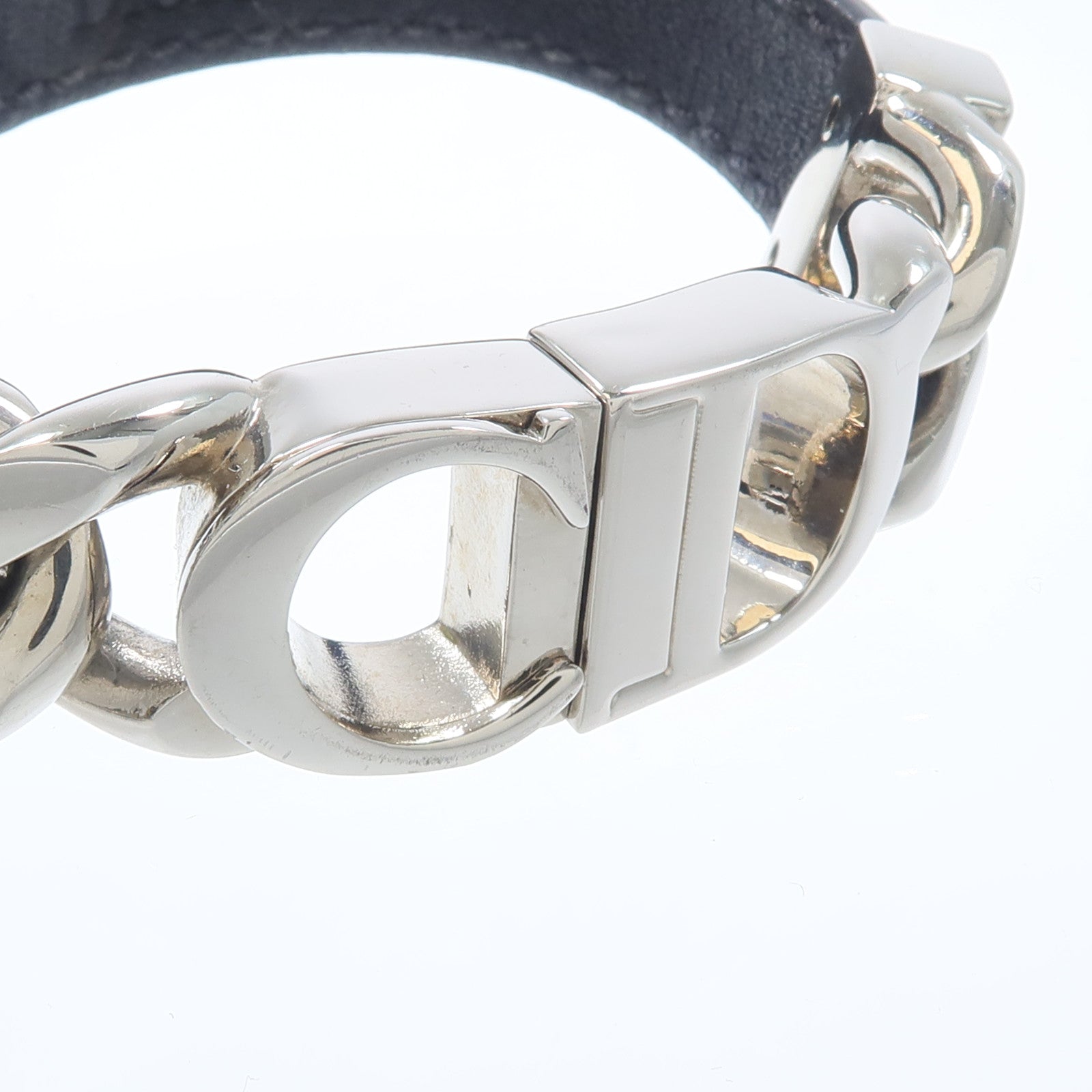 Dior 牛皮皮革/金屬CD Icon Bracelet手鏈