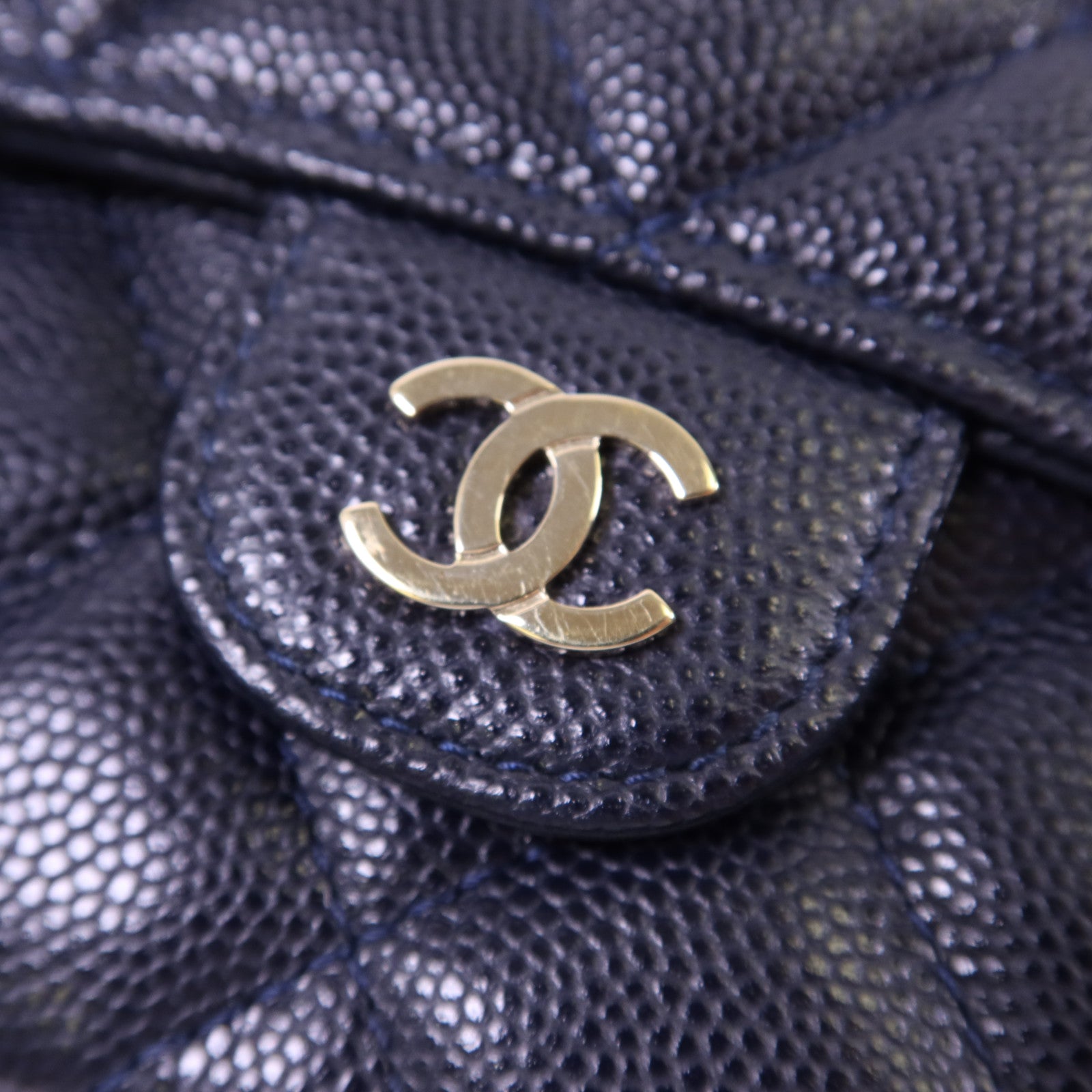 CHANEL 牛皮皮革Chain Shoulder Bag金扣鏈帶肩背袋