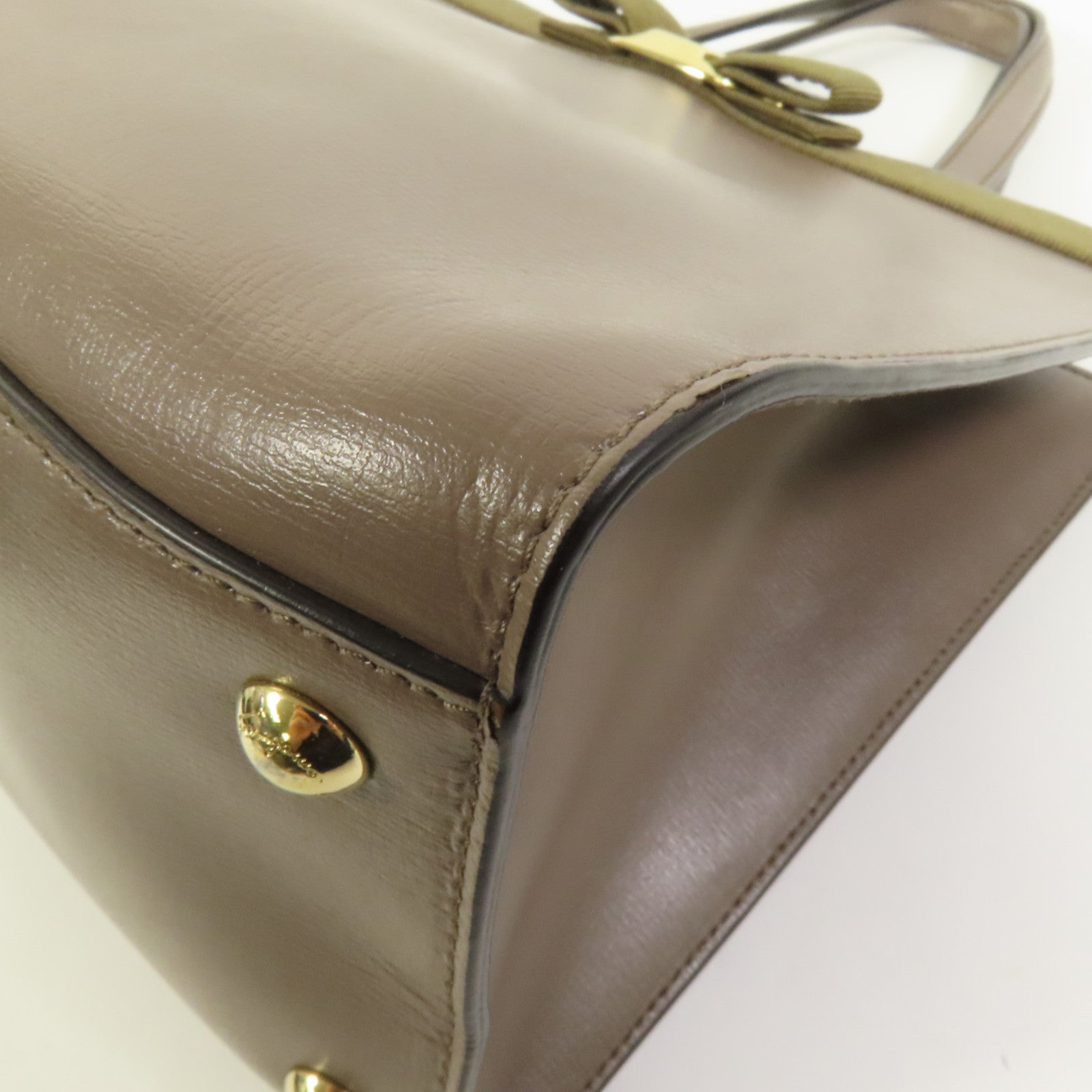 Salvatore Ferragamo 牛皮皮革Vara Bow Top Handle金扣手挽肩背兩用袋