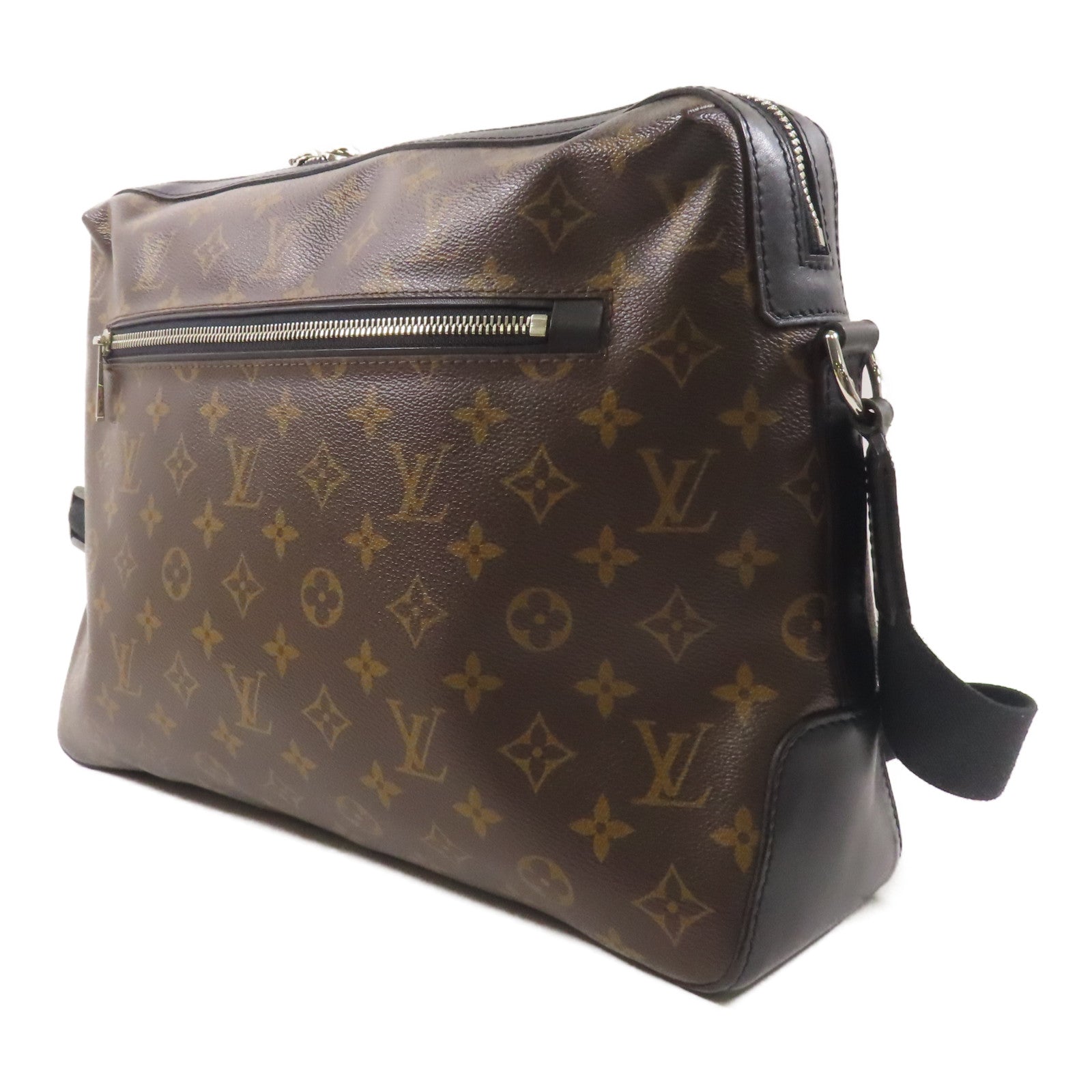 LOUIS VUITTON Monogram Macassar Torres銀扣肩背袋