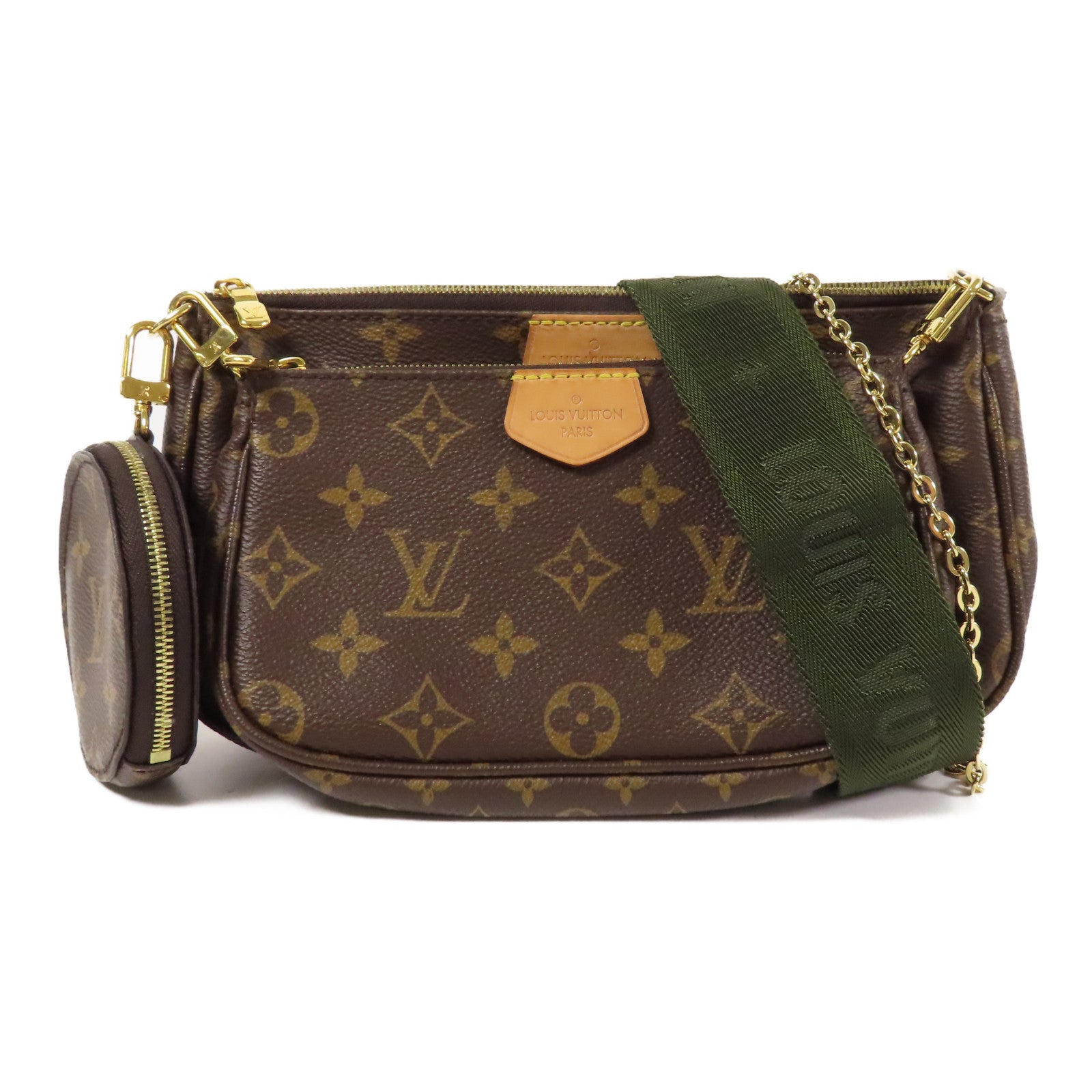 LOUIS VUITTON Monogram Multi Pochette Accessoires Bag金扣手挽肩背兩用袋
