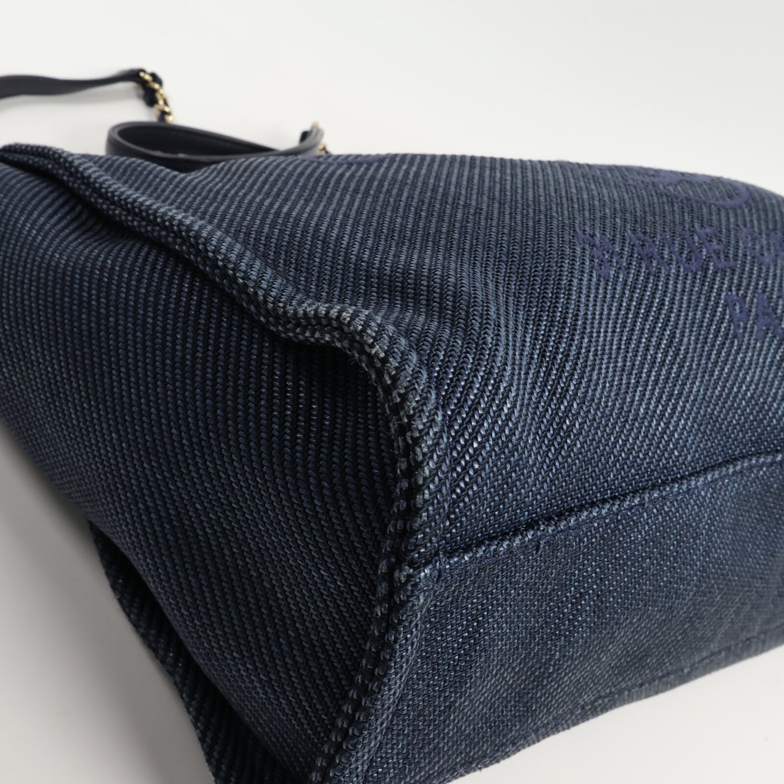 CHANEL 牛仔布Deauville Tote手挽袋