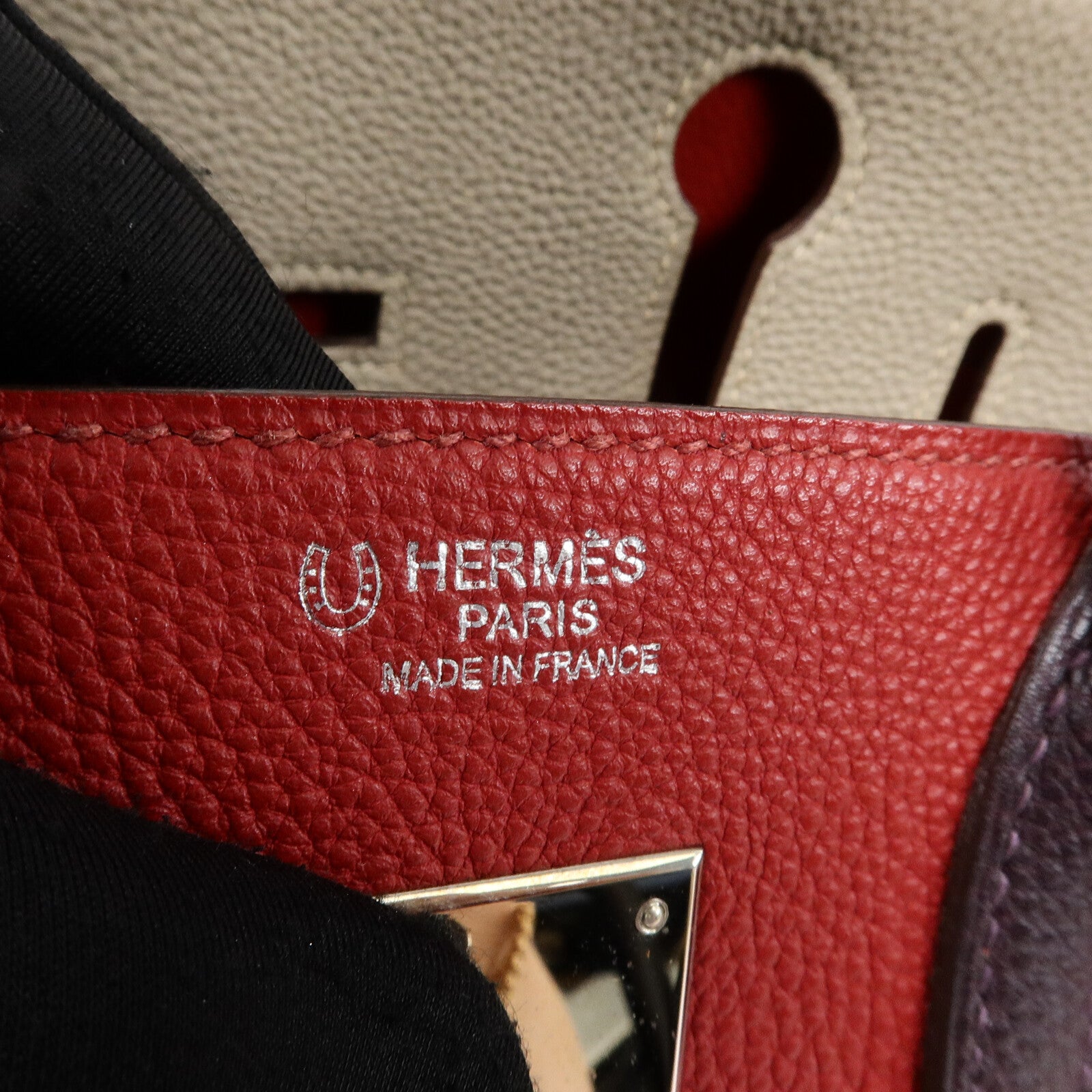 HERMES Togo皮革Birkin 30手挽袋3 Tone
