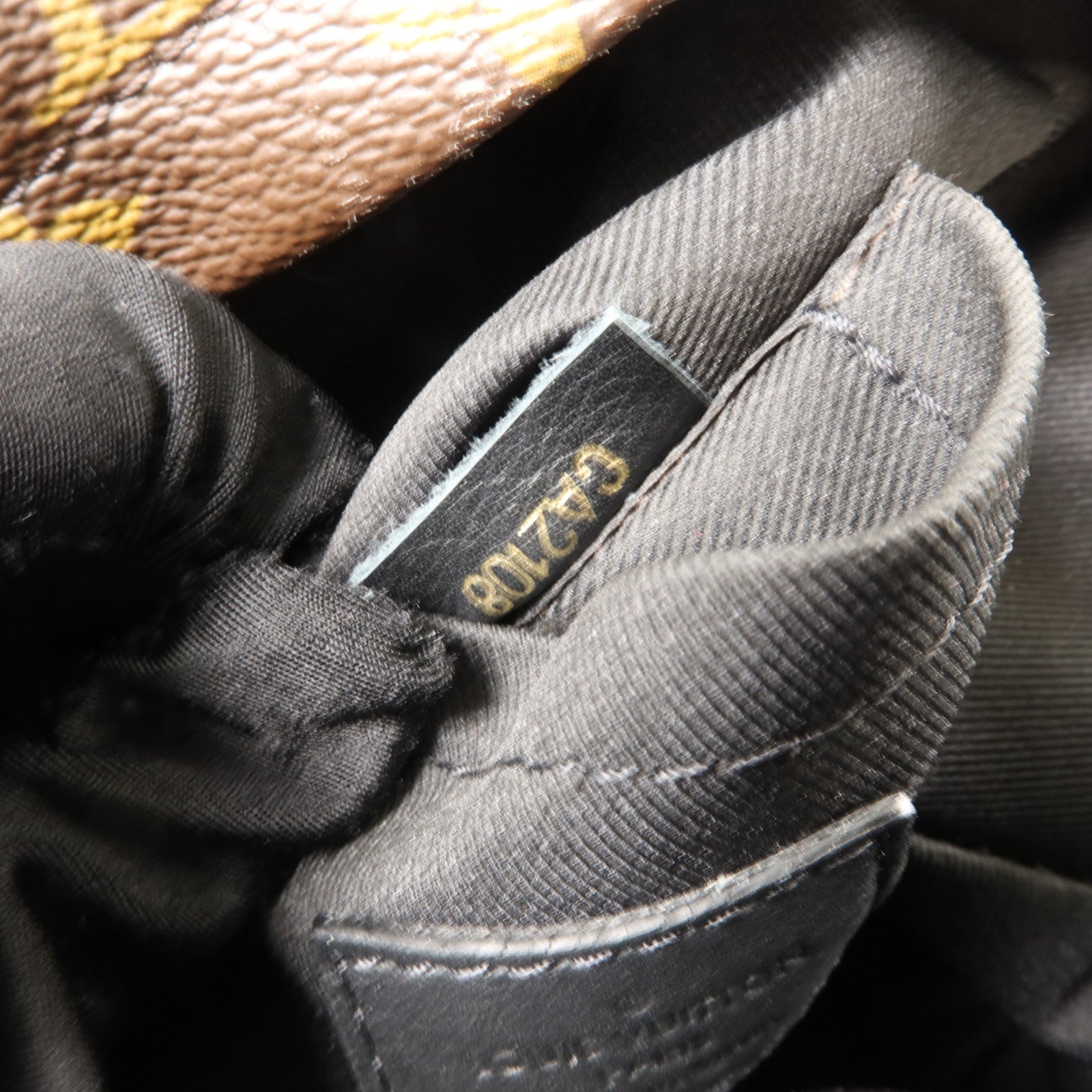 LOUIS VUITTON Monogram Palm Springs金扣背包棕色