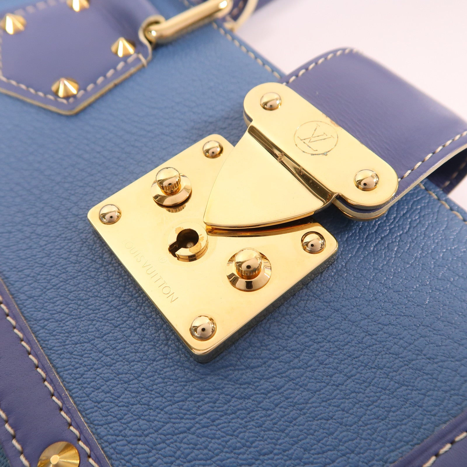 LOUIS VUITTON 牛皮皮革Autre Marque Suhali Le Fabuleux金扣手挽袋