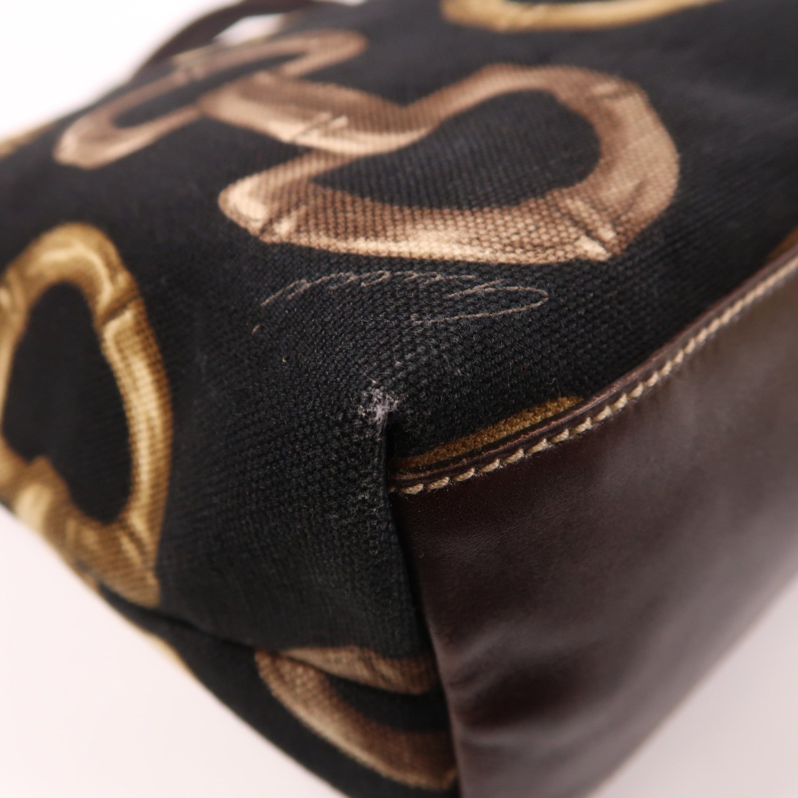 GUCCI 帆布Tote Bag金扣手挽袋