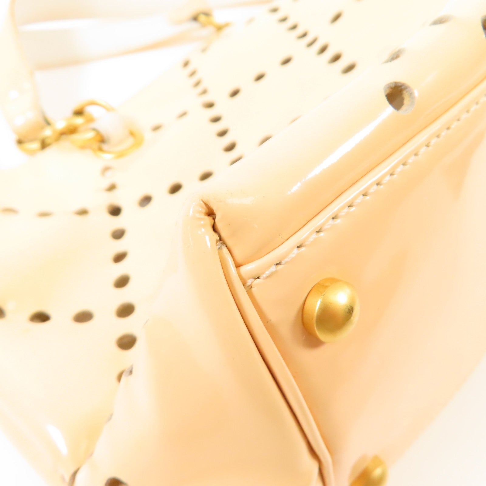 CHANEL PVC Hand Bag金扣手挽袋