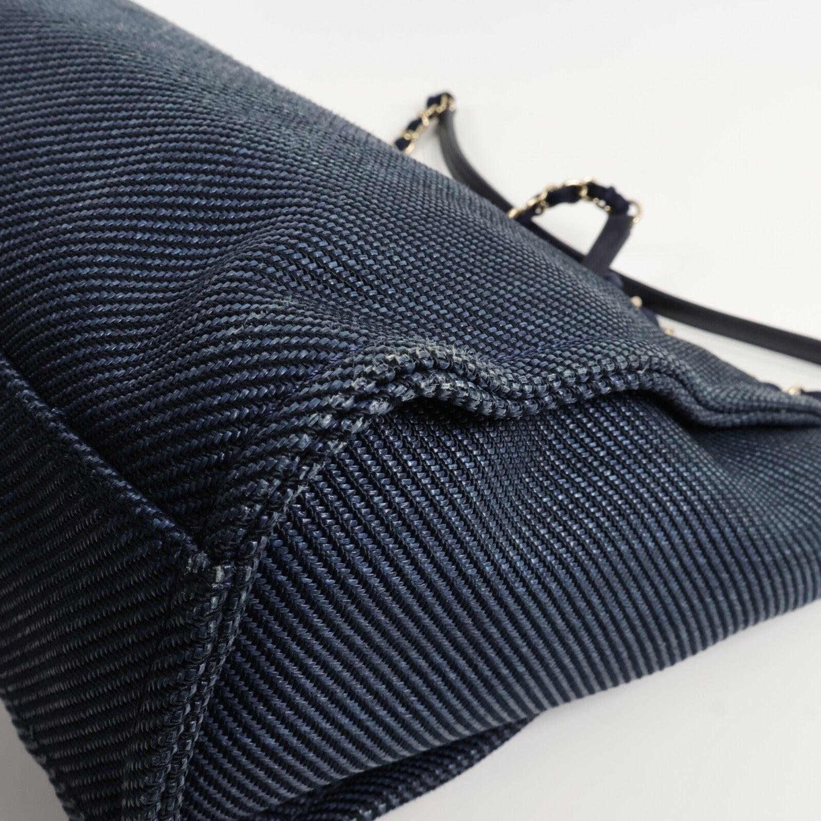 CHANEL 牛仔布Deauville Tote手挽袋