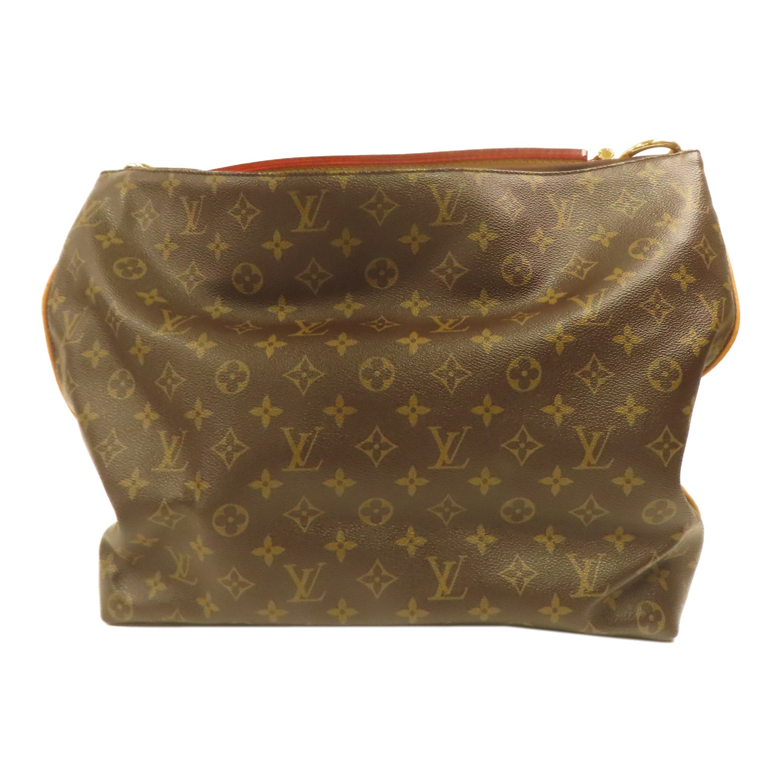 LOUIS VUITTON Monogram Sully MM金扣肩背袋啡色