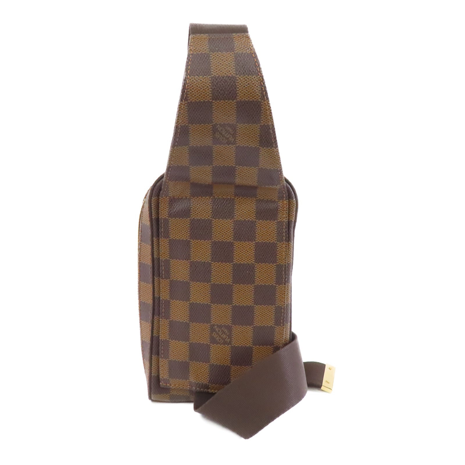 LOUIS VUITTON Damier Ebene Geronimos金扣腰包啡色