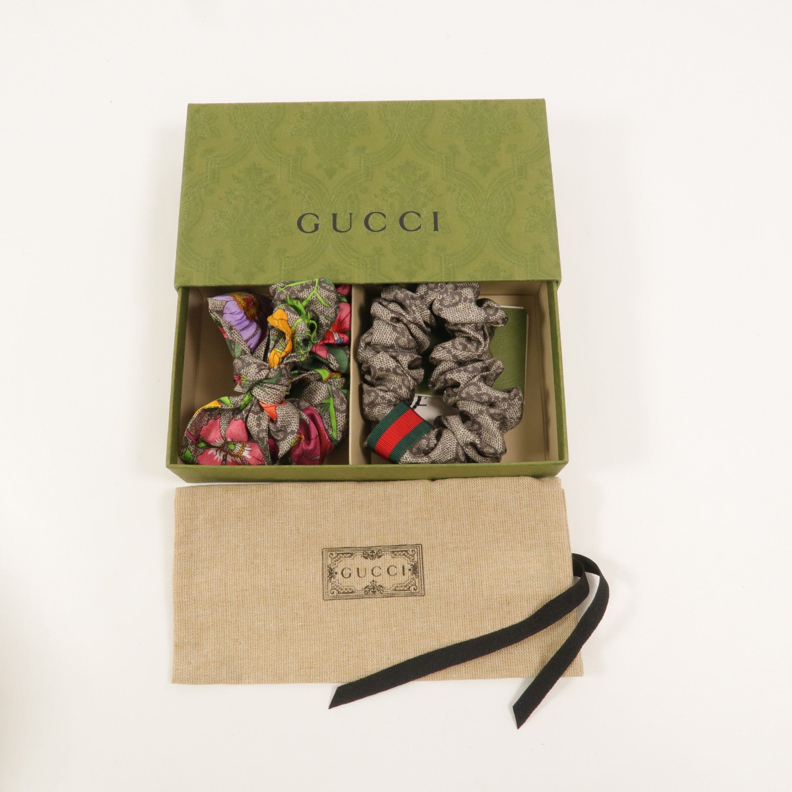 GUCCI 絲質GG Scrunchies Set Headbands髮帶