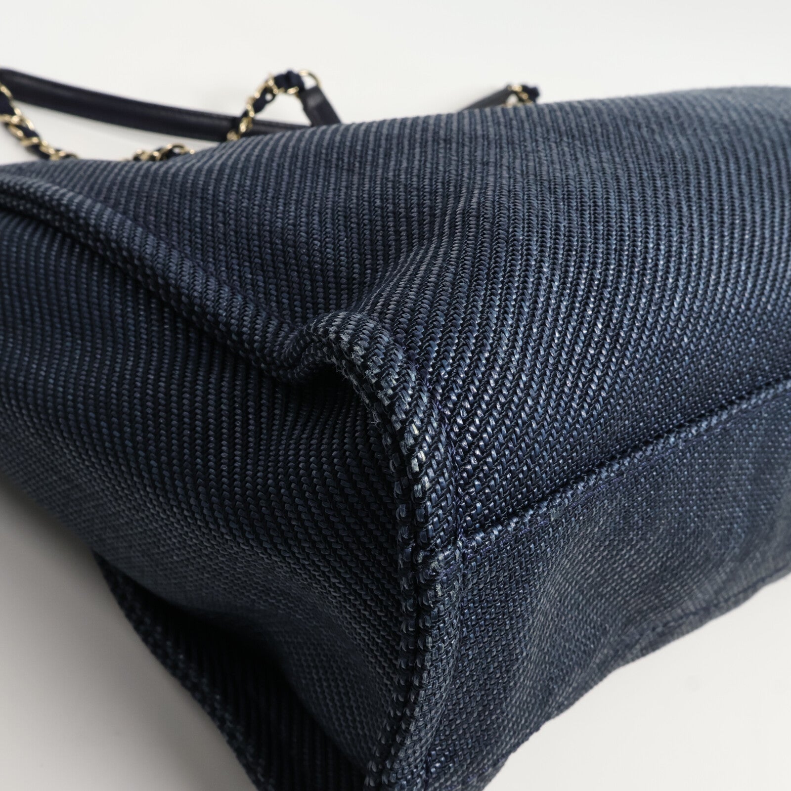 CHANEL 牛仔布Deauville Tote手挽袋