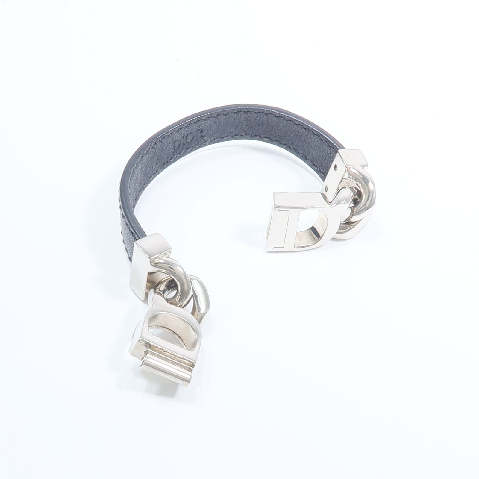 Dior 牛皮皮革/金屬CD Icon Bracelet手鏈