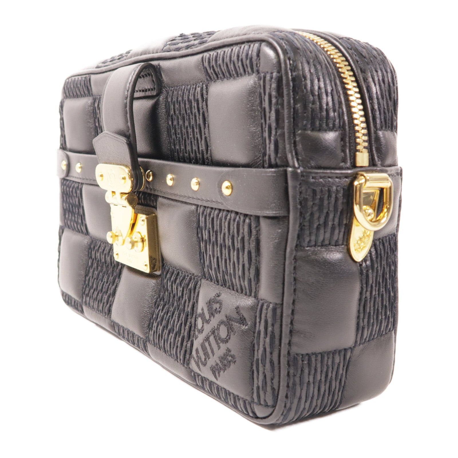 LOUIS VUITTON 【激減優惠】羊皮皮革Troca PM金扣鏈帶肩背袋