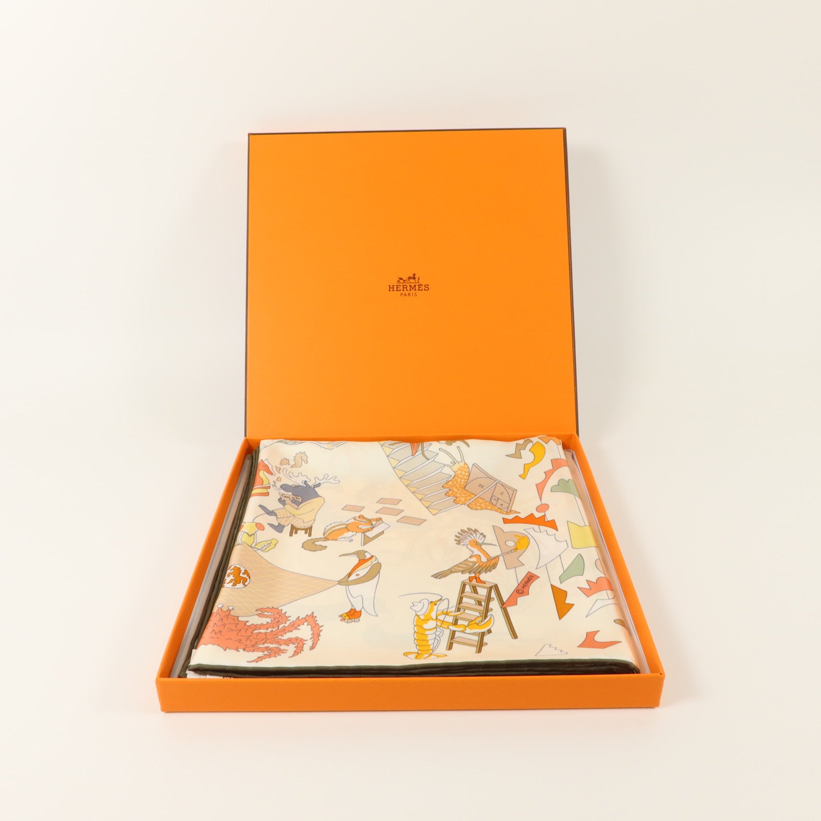 HERMES 絲質Scarf 90X90絲巾