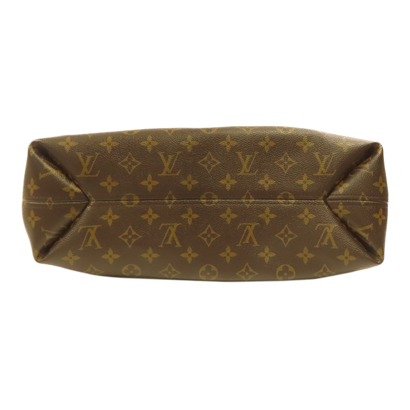 LOUIS VUITTON Monogram Sully MM金扣肩背袋啡色
