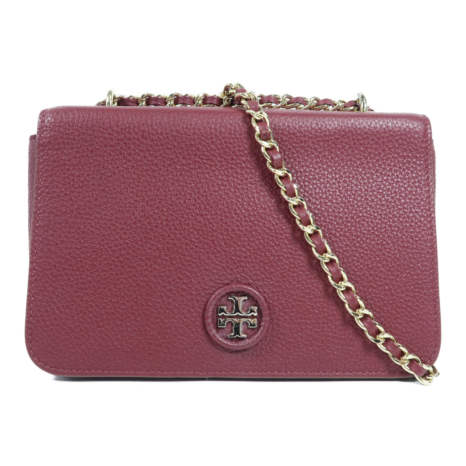 Tory Burch 牛皮皮革Shoulder Bag金扣鏈帶肩背袋