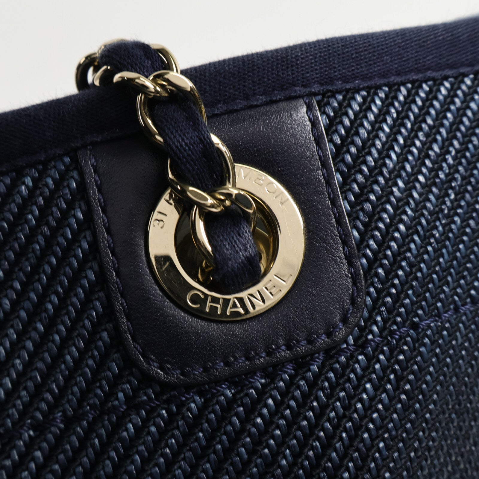 CHANEL 牛仔布Deauville Tote手挽袋