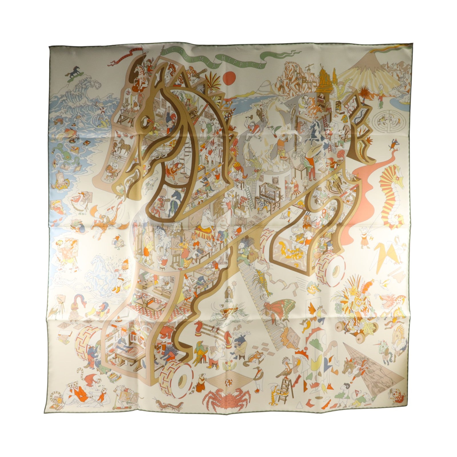 HERMES 絲質Scarf 90X90絲巾