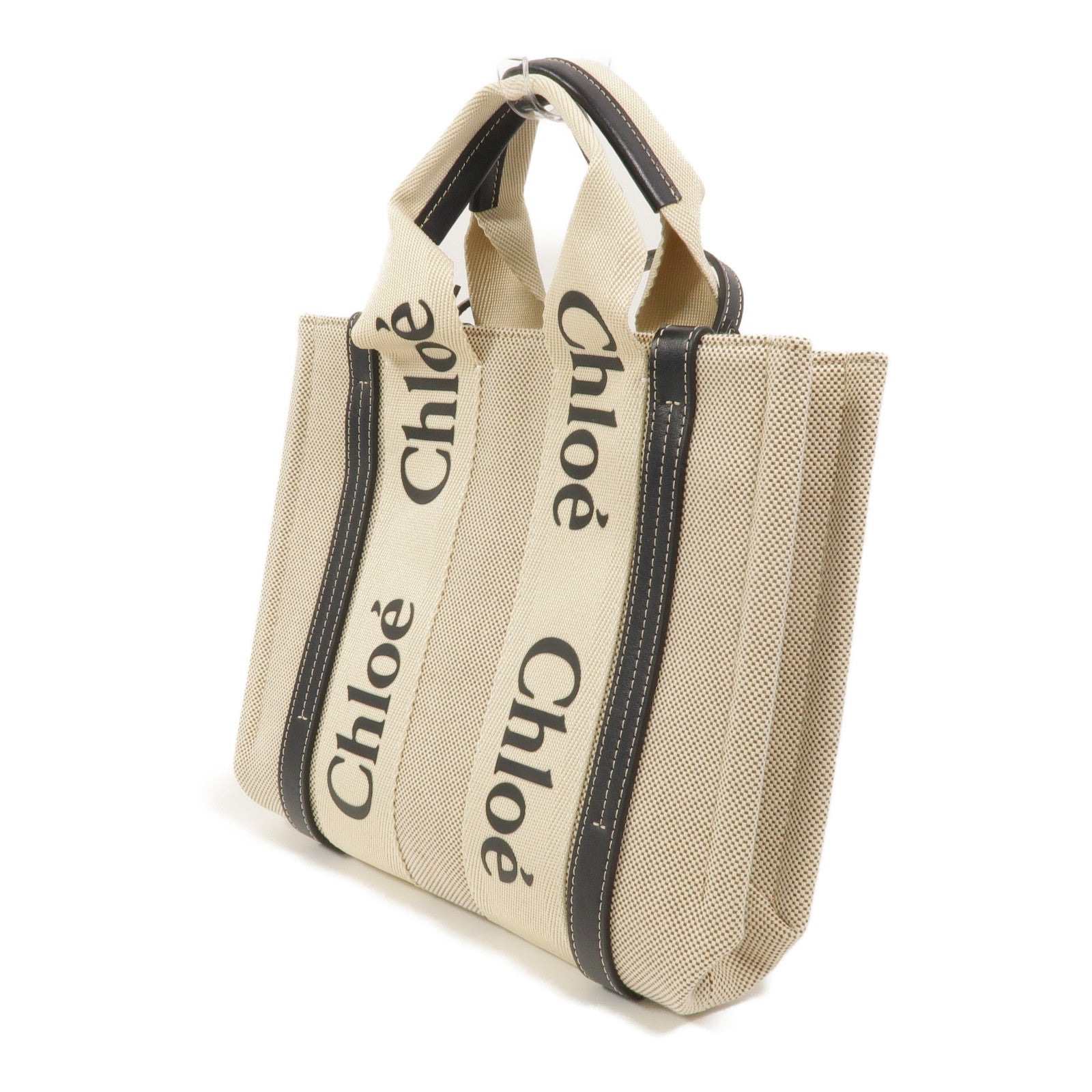 Chloe 帆布Small Woody Tote手挽肩背兩用袋