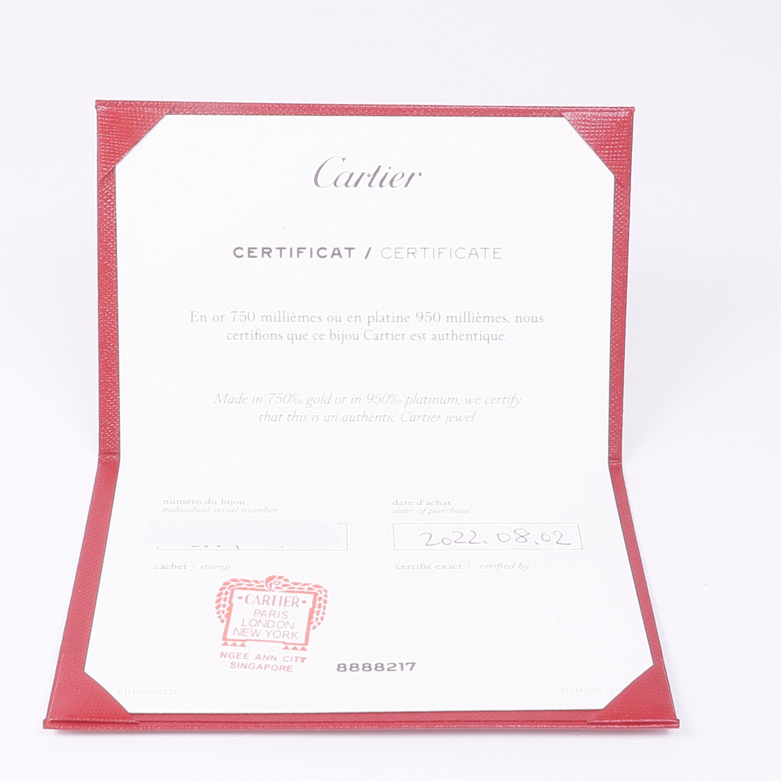 CARTIER 【激減優惠】18K白金Love Bracelet Full Diamond鑽石手鐲Cartier#17