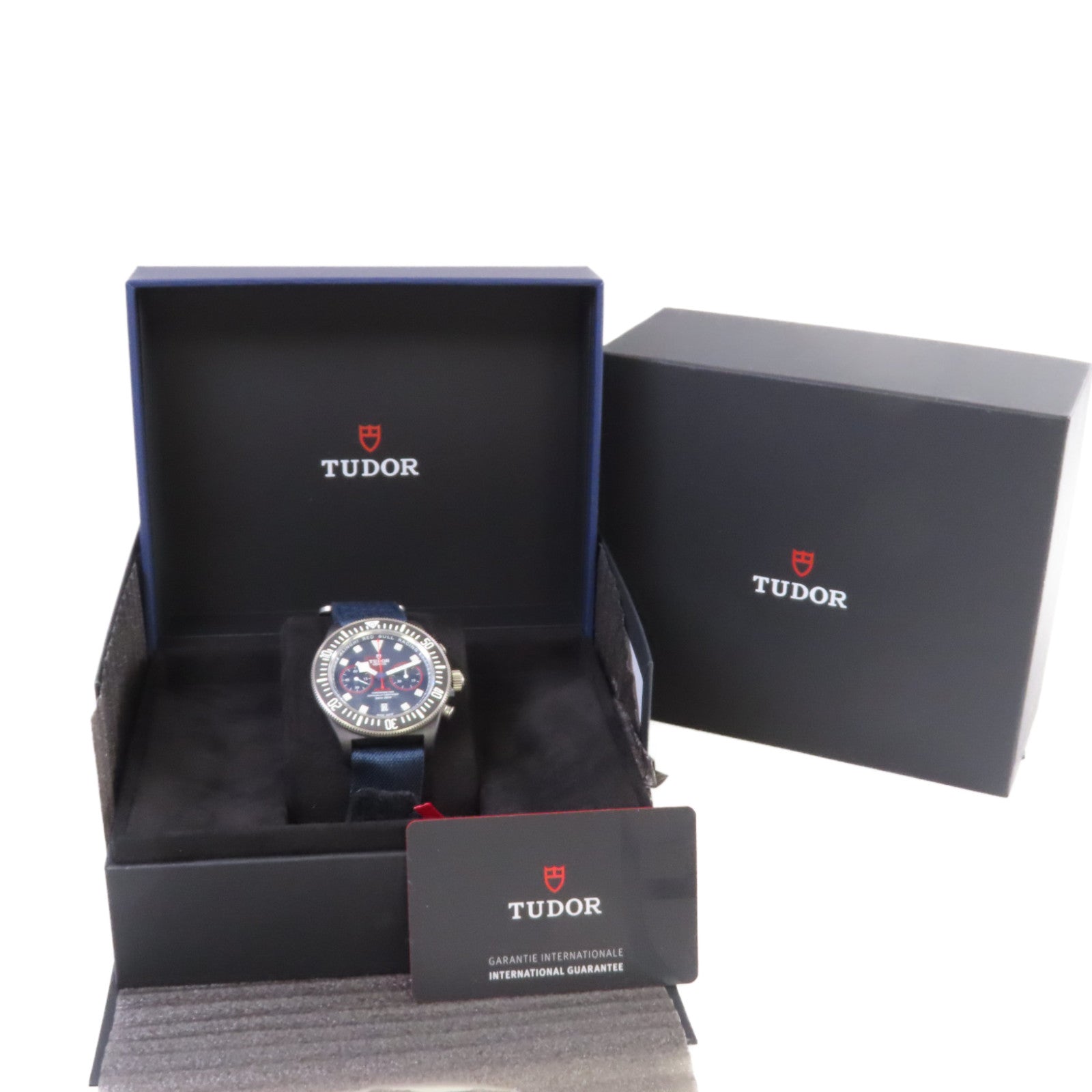 TUDOR Pelagos FXD Red Bull Watch鈦金屬/織帶自動機芯手錶黑色