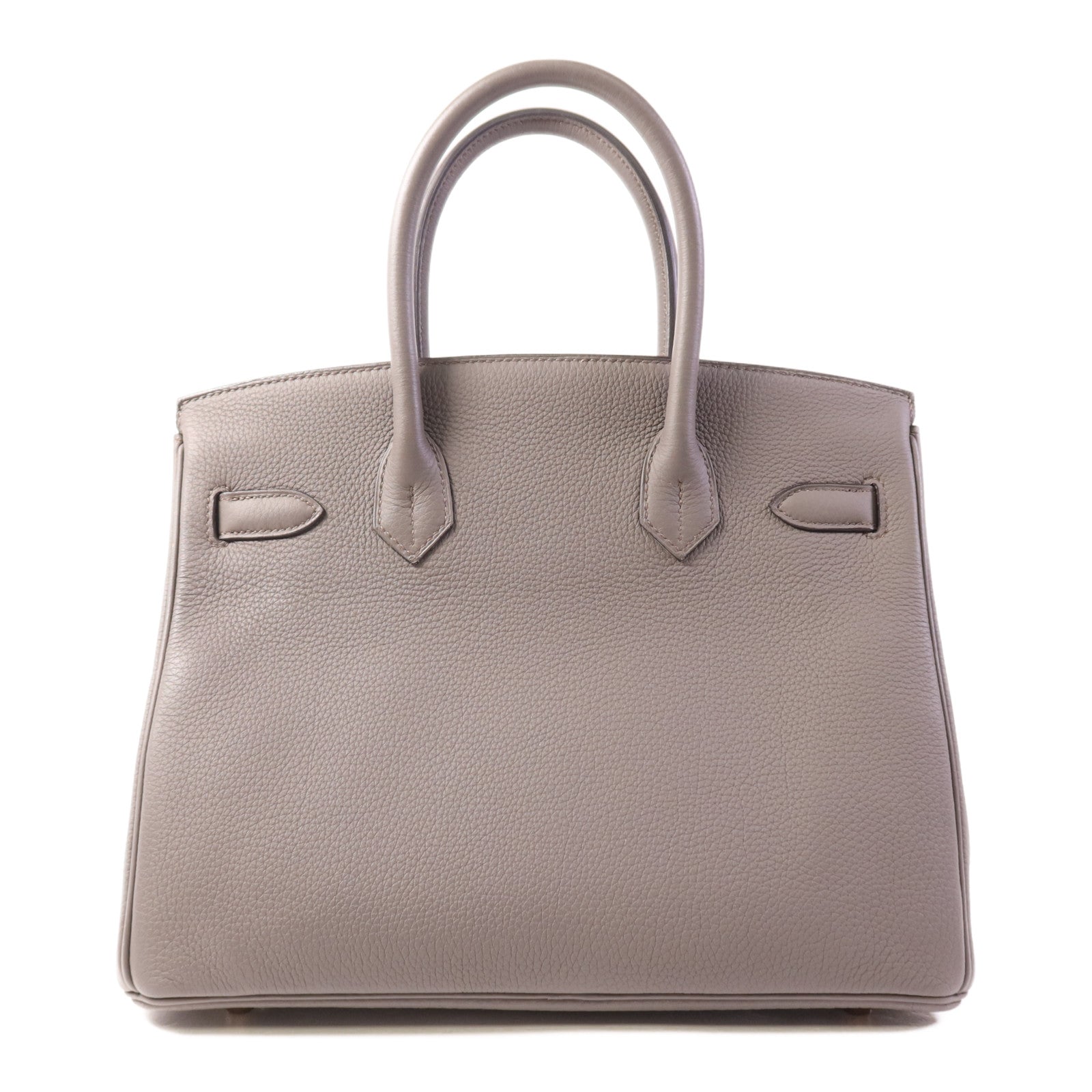 HERMES Togo皮革Birkin 30金扣手挽袋Etain