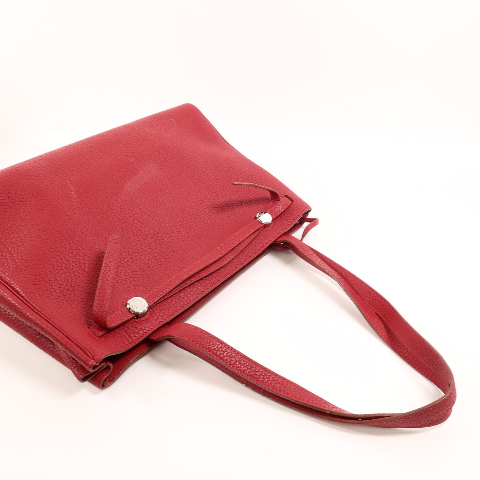 HERMES Togo皮革Cabana 35肩背袋Rouge H