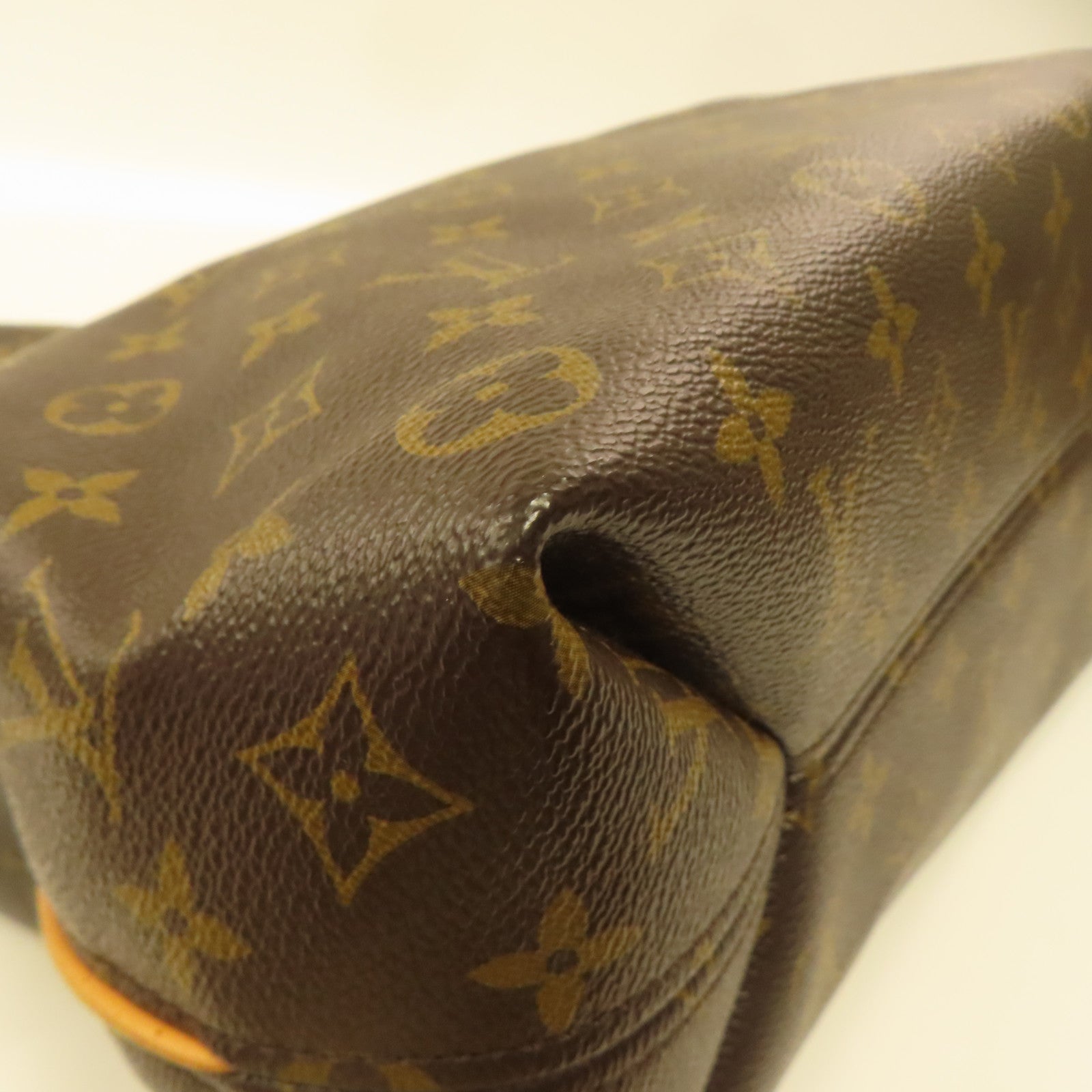 LOUIS VUITTON Monogram Sully MM金扣肩背袋啡色