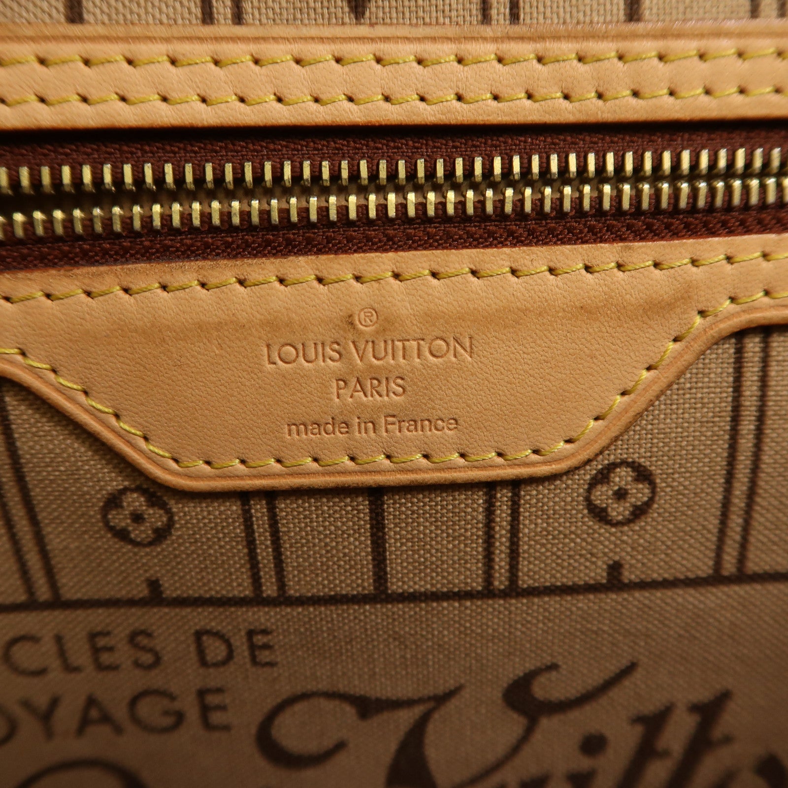LOUIS VUITTON Monogram Neverfull GM金扣手挽袋