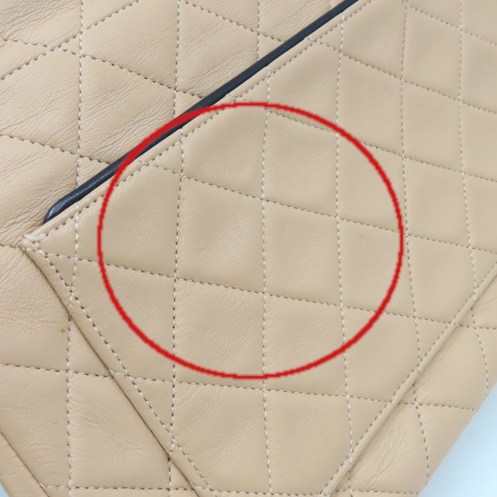 CHANEL 【激減優惠】菱格羊皮皮革Chain Shoulder Bag金扣鏈帶肩背袋杏色