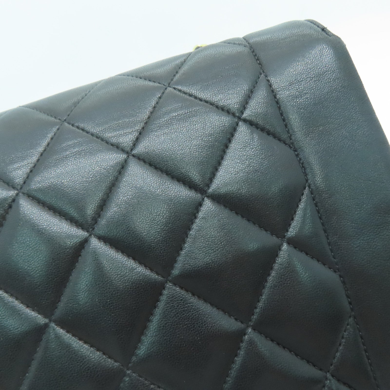 CHANEL 【激減優惠】菱格羊皮皮革Diana Chain Shoulder金扣鏈帶肩背袋黑色