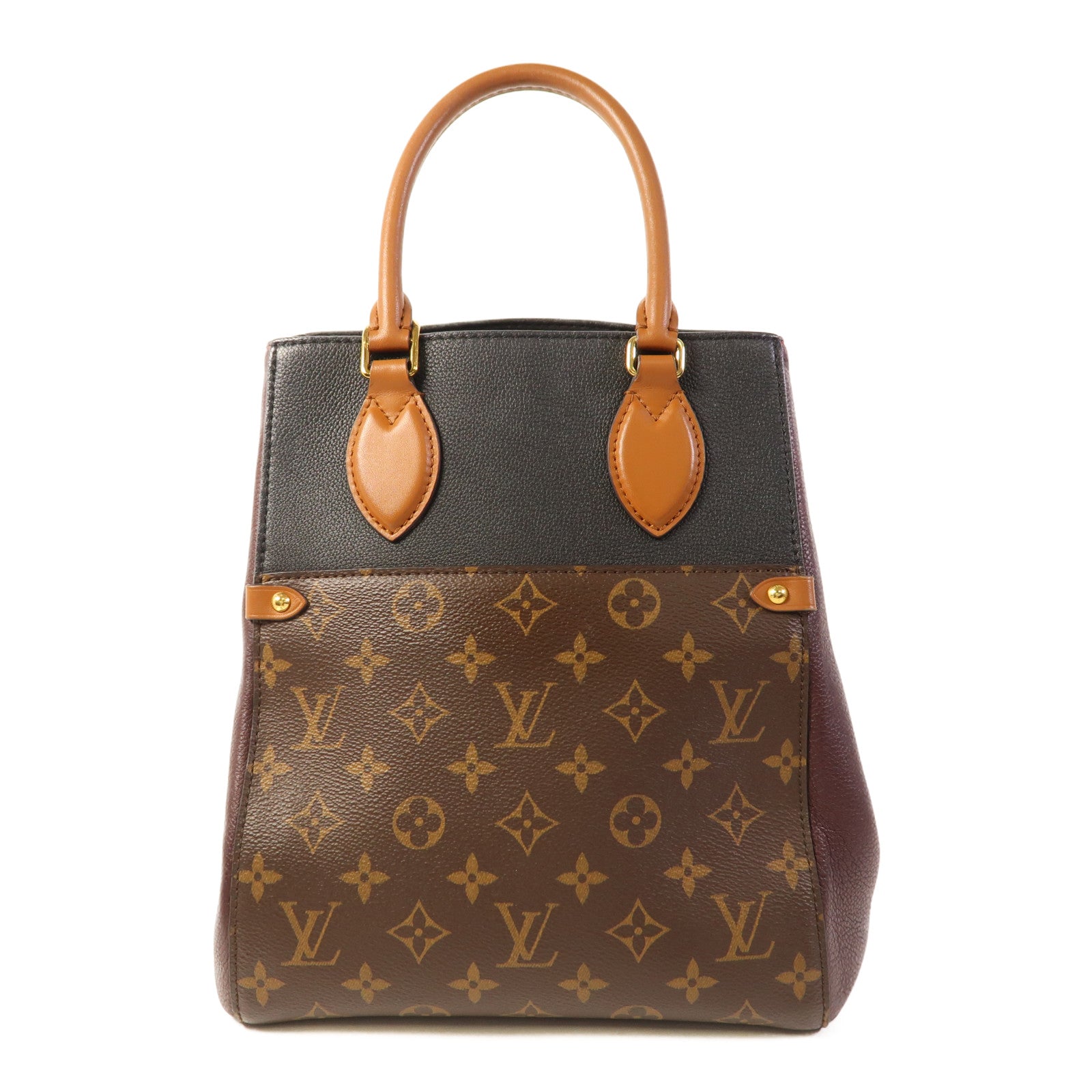 LOUIS VUITTON Monogram Fold Tote Mm金扣手挽肩背兩用袋