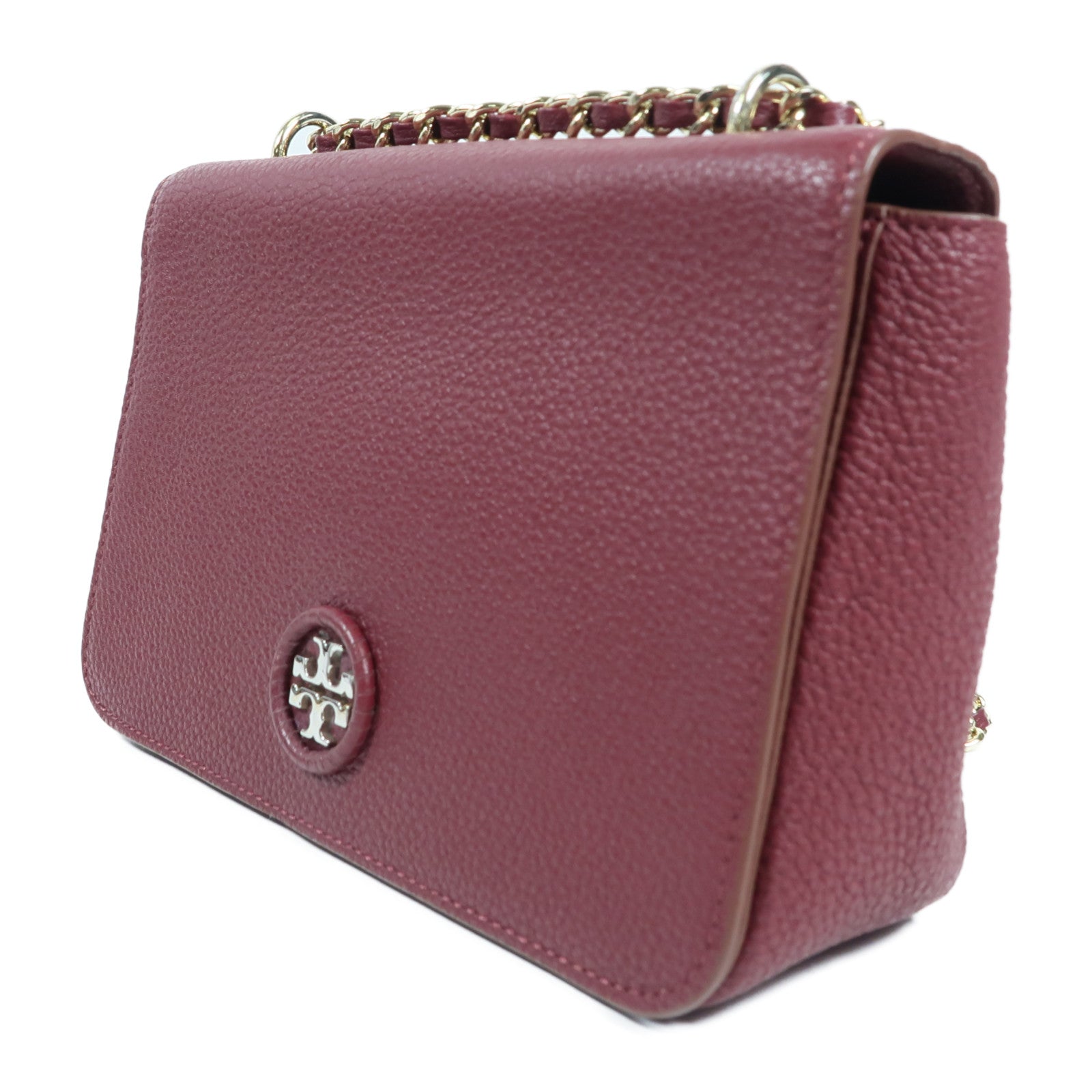 Tory Burch 牛皮皮革Shoulder Bag金扣鏈帶肩背袋