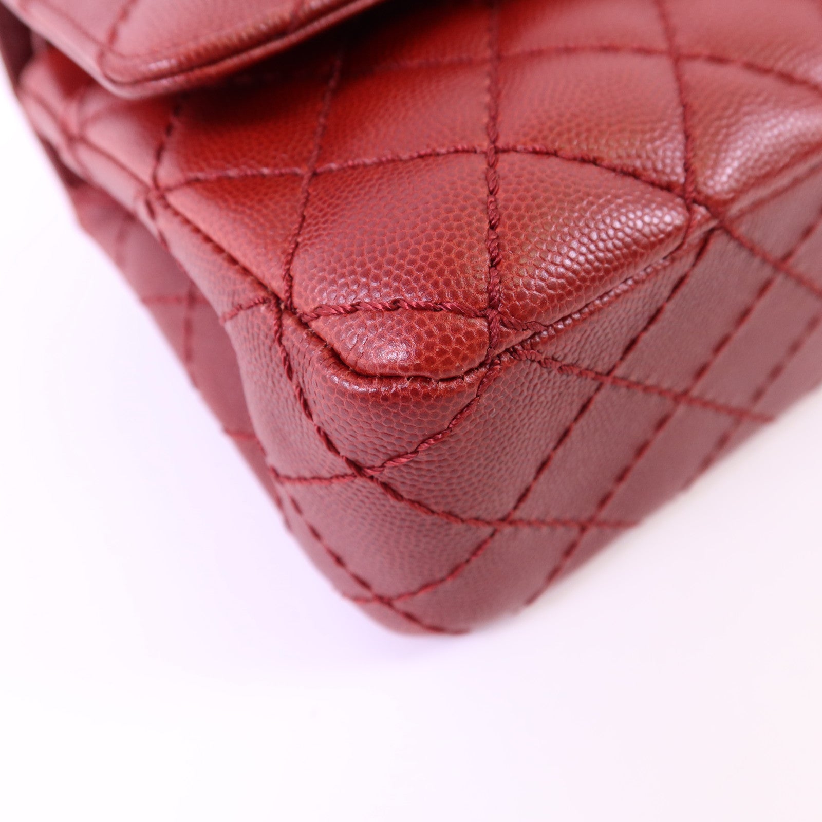 CHANEL 牛皮皮革Classic 25銀扣鏈帶肩背袋