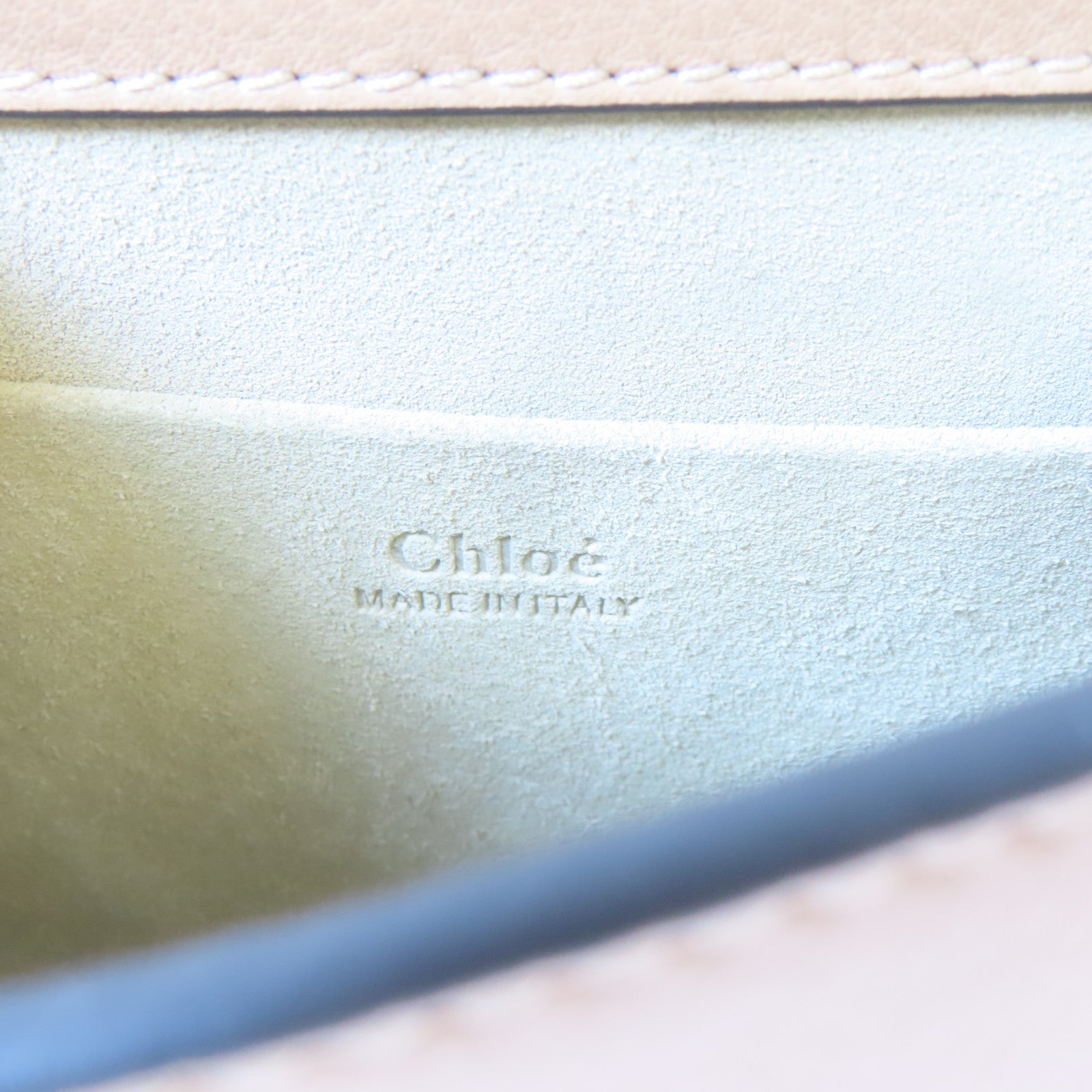 Chloe 牛皮皮革Nile Shoulder Bag金扣手挽肩背兩用袋淺褐色