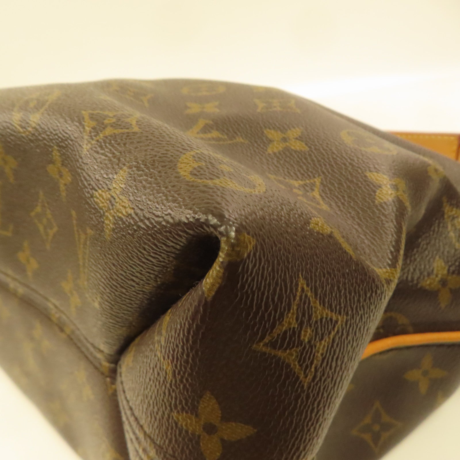 LOUIS VUITTON Monogram Sully MM金扣肩背袋啡色