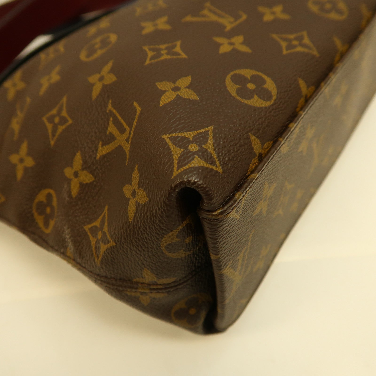 LOUIS VUITTON Monogram Tuileries Besace金扣手挽肩背兩用袋啡色/黑色